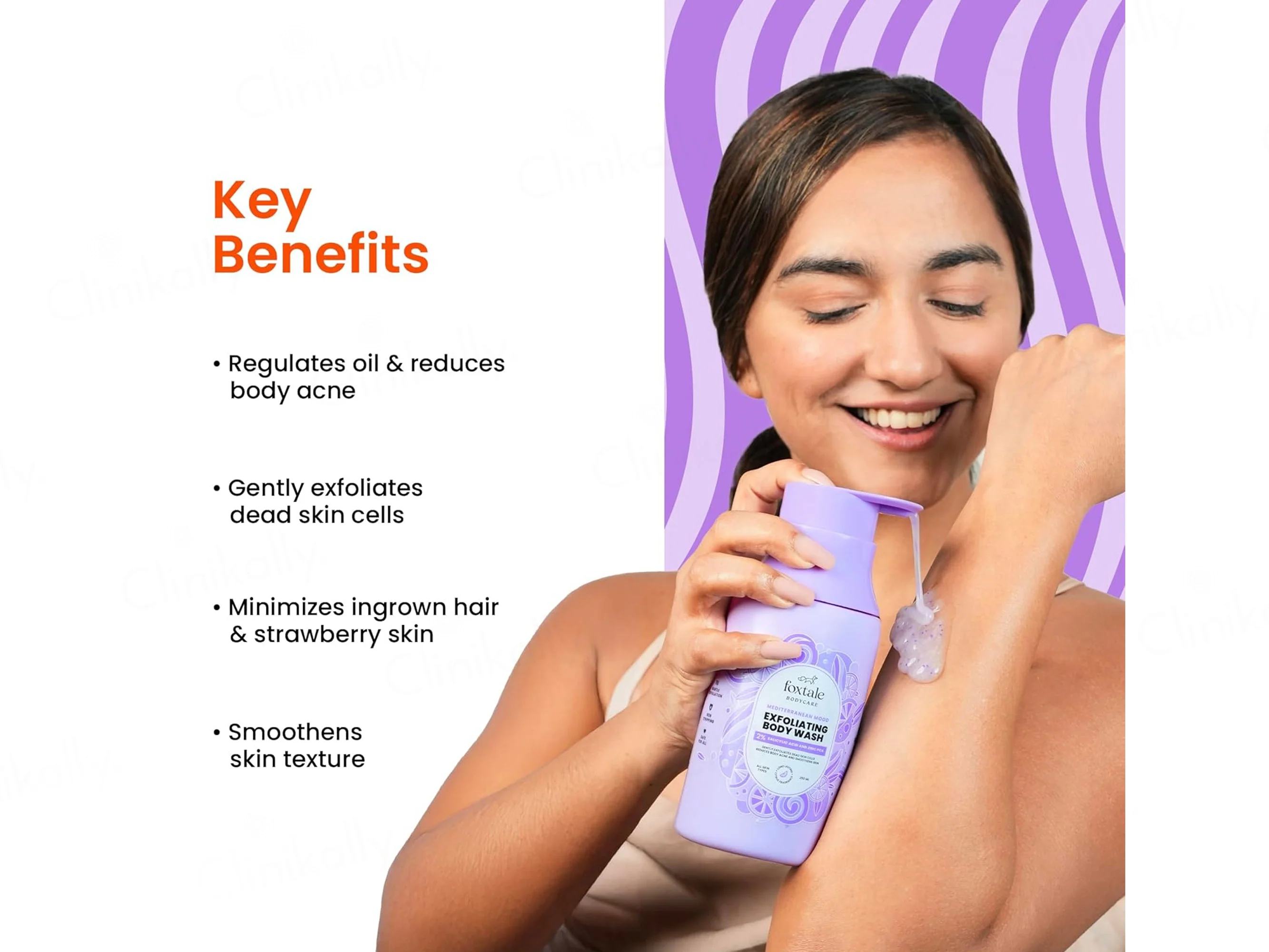 Foxtale 2% Salicylic Acid Exfoliating Body Wash - Image 2