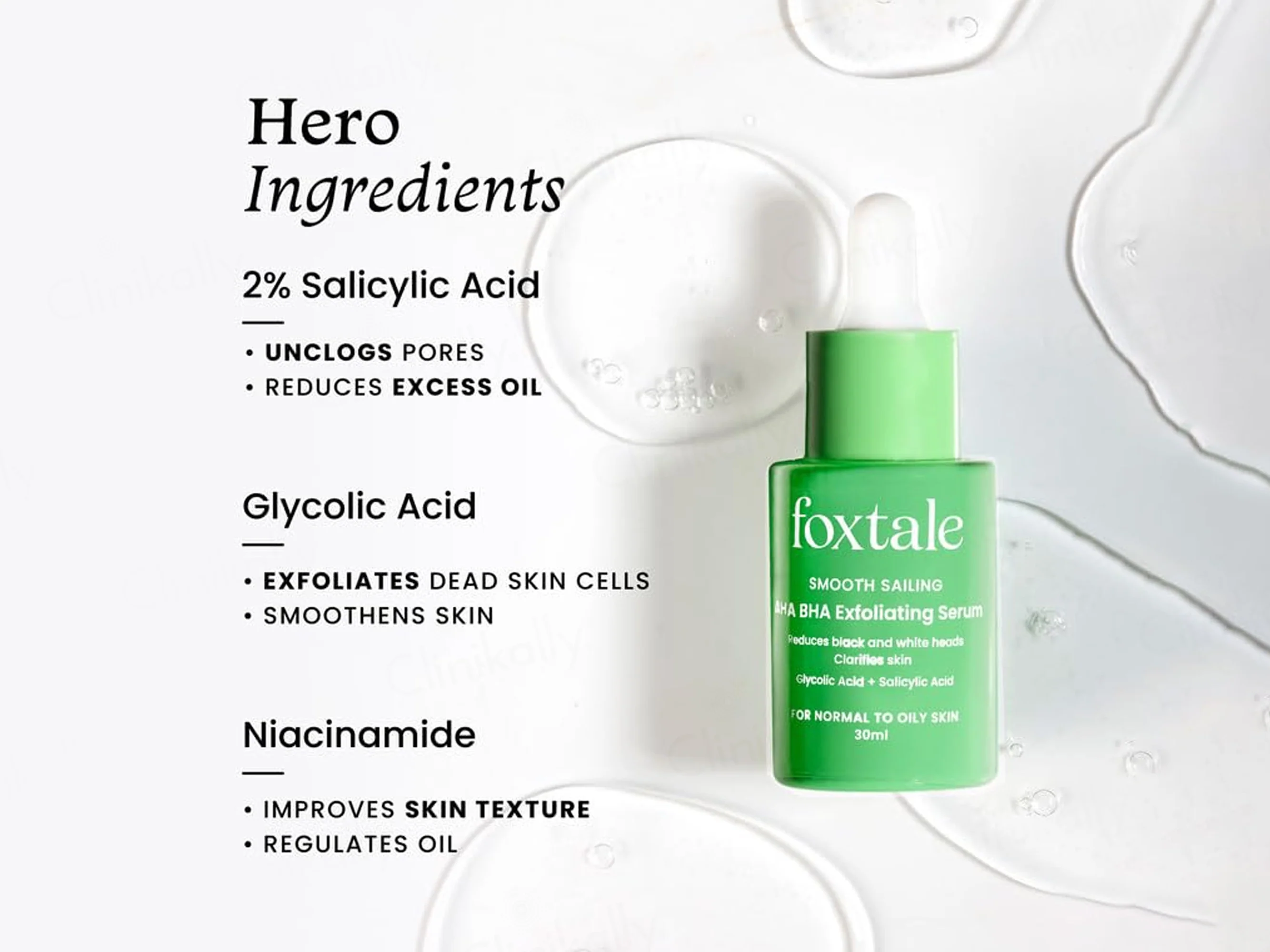 Foxtale AHA BHA Exfoliating Serum - Image 3