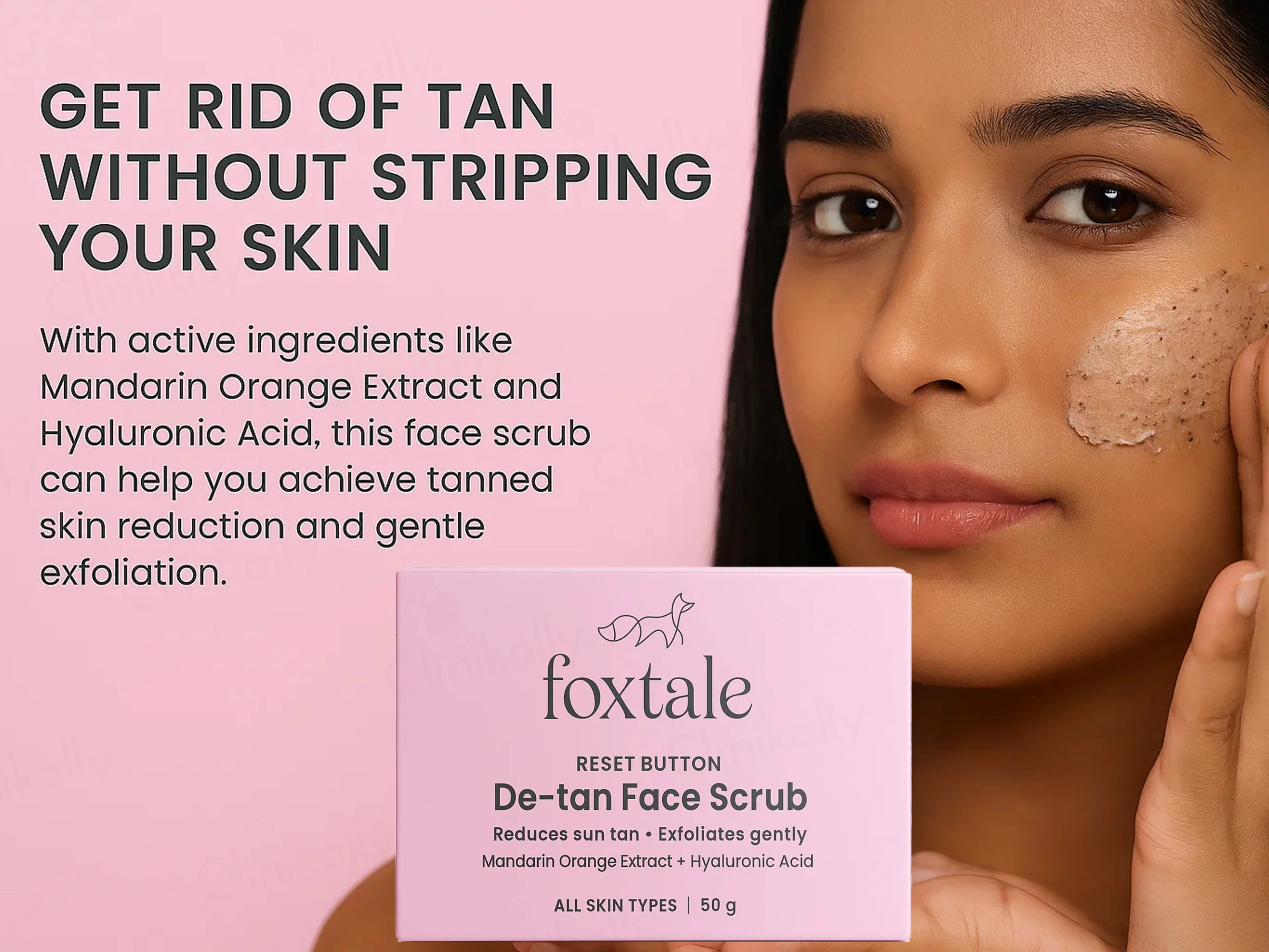 Foxtale De-Tan Face Scrub - Image 3