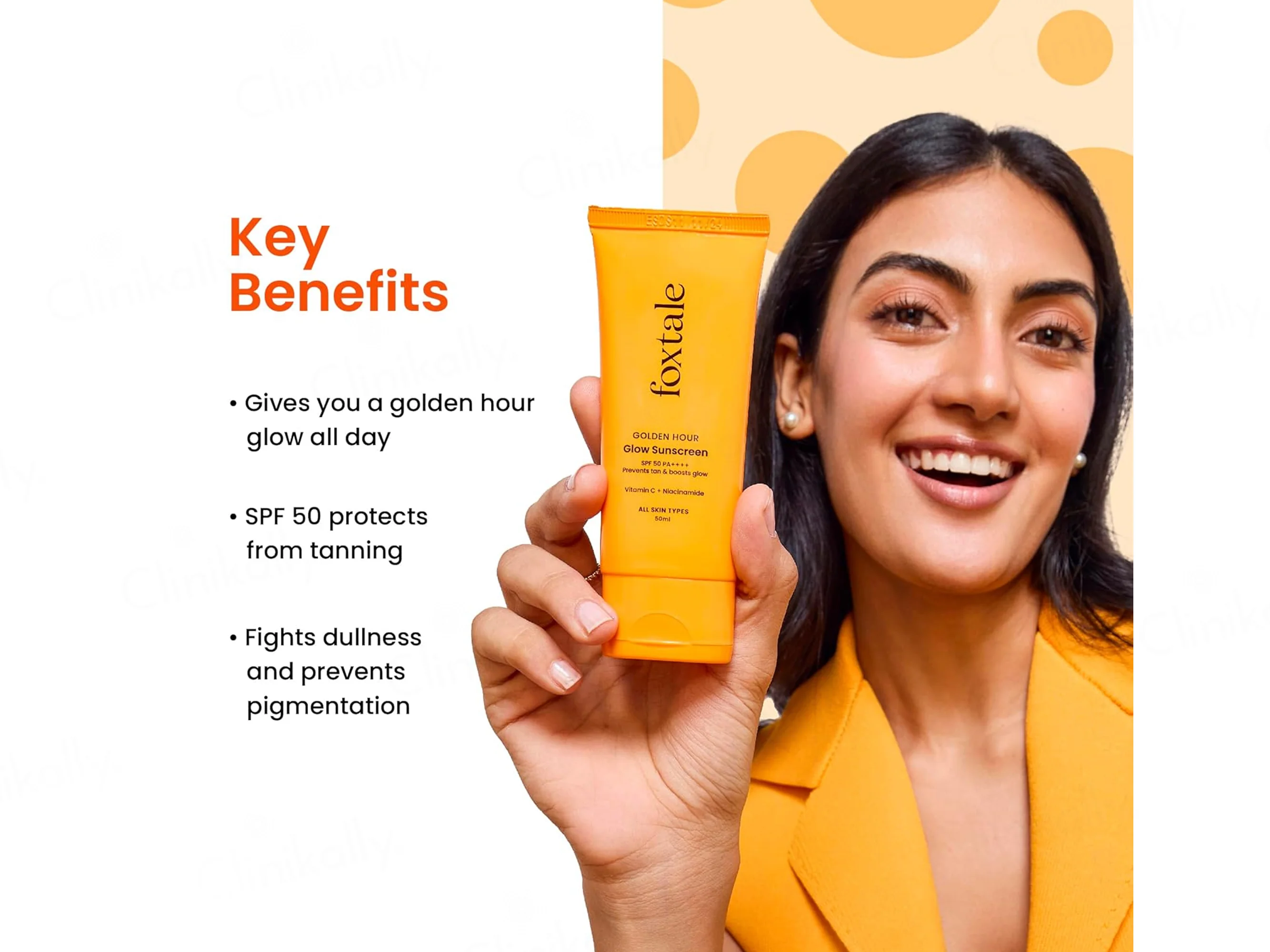 Foxtale Glow Sunscreen SPF 50 PA++++ - Image 2