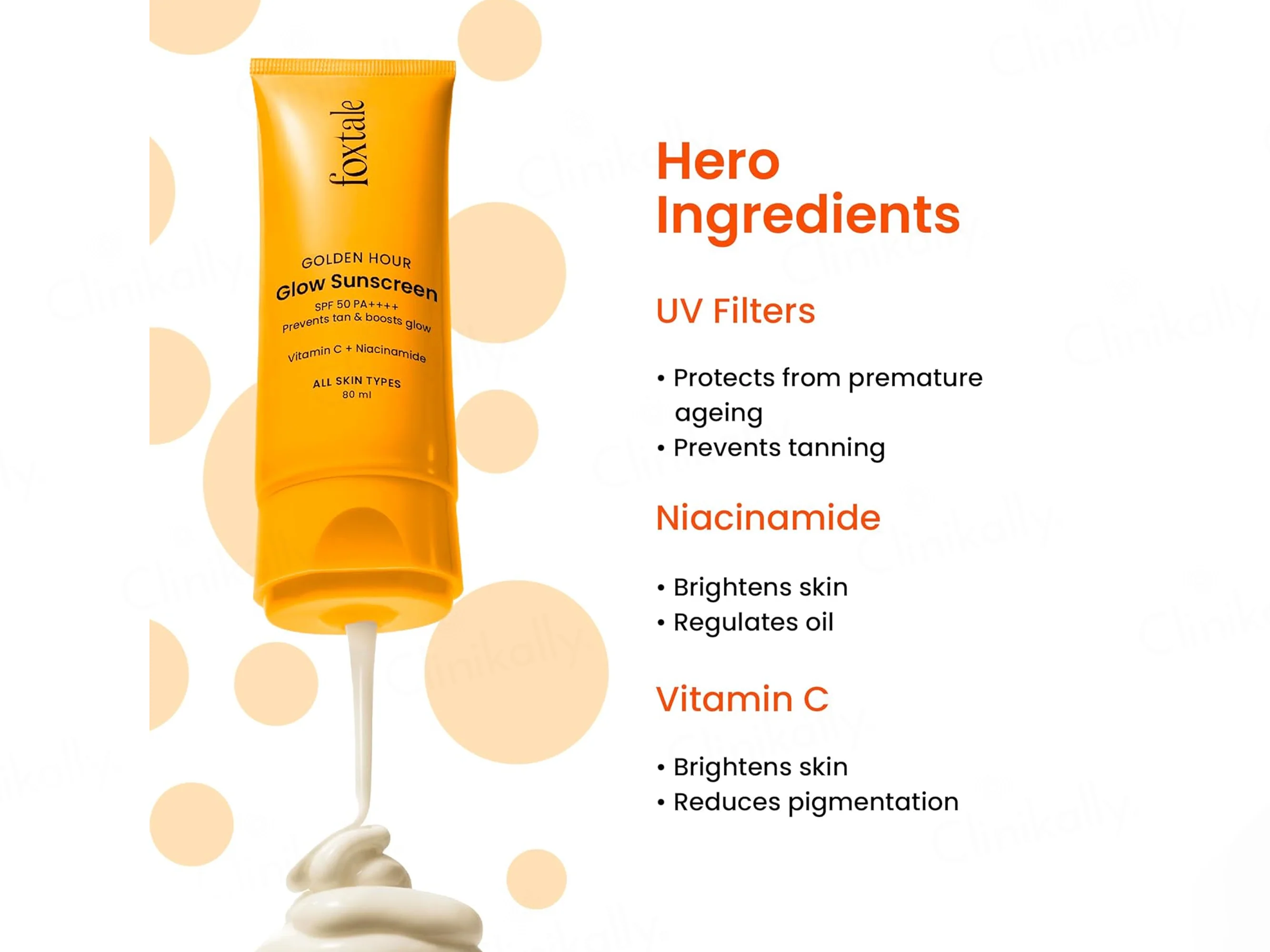 Foxtale Glow Sunscreen SPF 50 PA++++ - Image 8