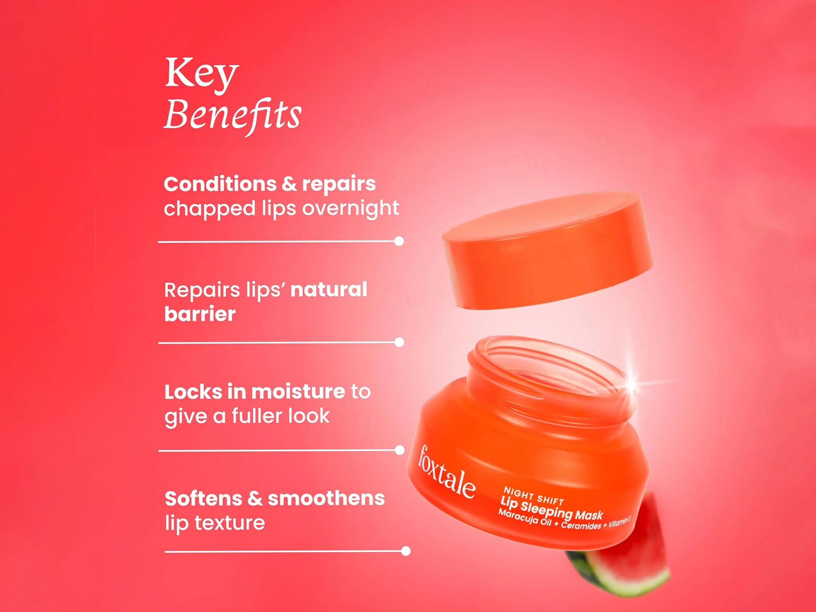 Foxtale Lip Sleeping Mask with Maracuja Oil - Image 3