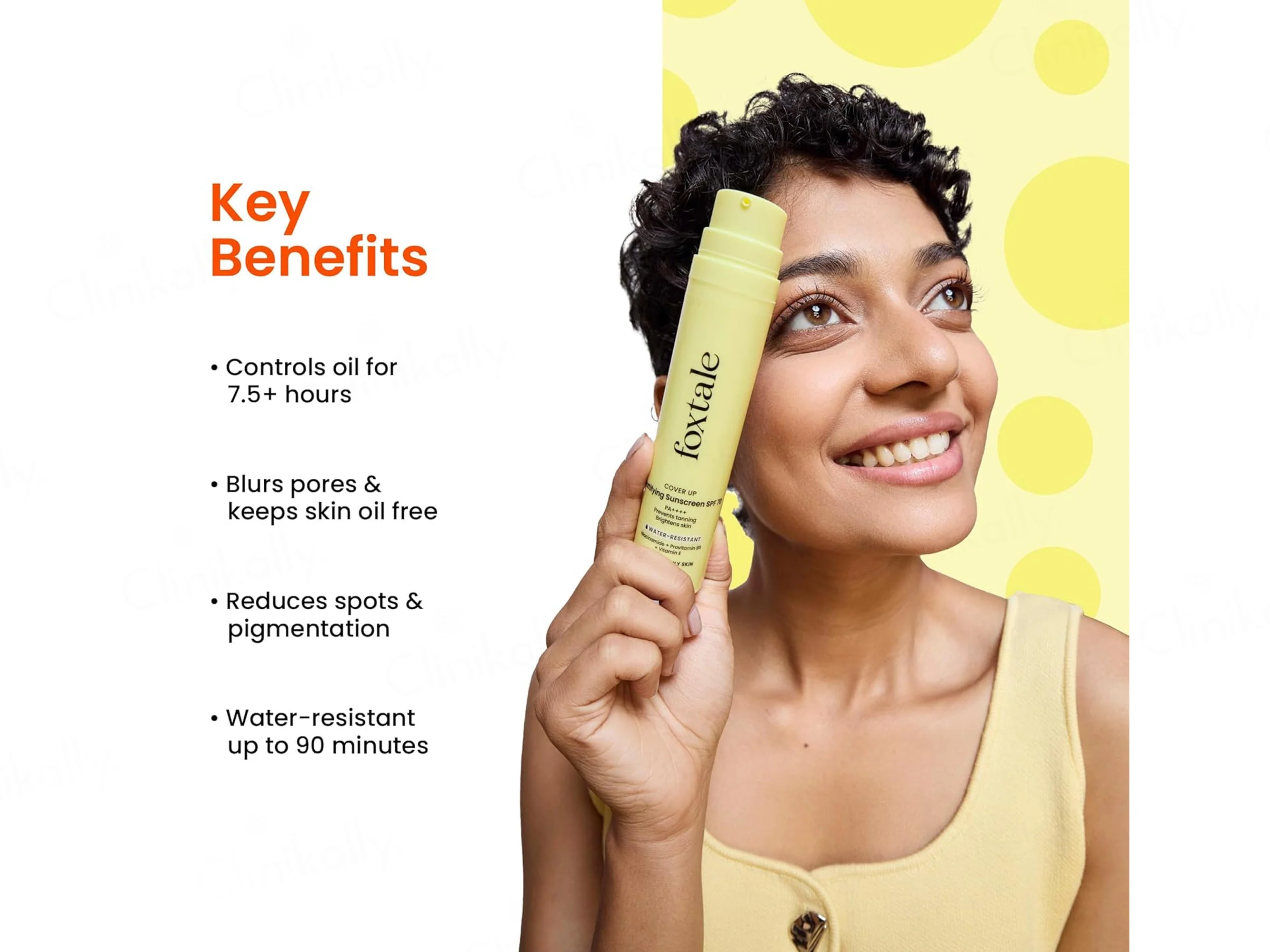 Foxtale Mattifying Sunscreen SPF 70 PA++++ - Image 2