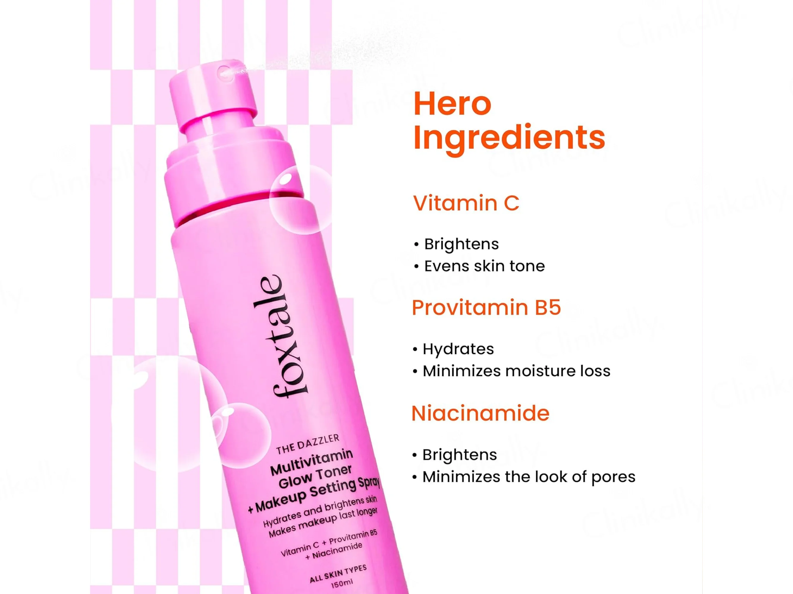 Foxtale Multivitamin Glow Toner + Makeup Setting Spray - Image 3
