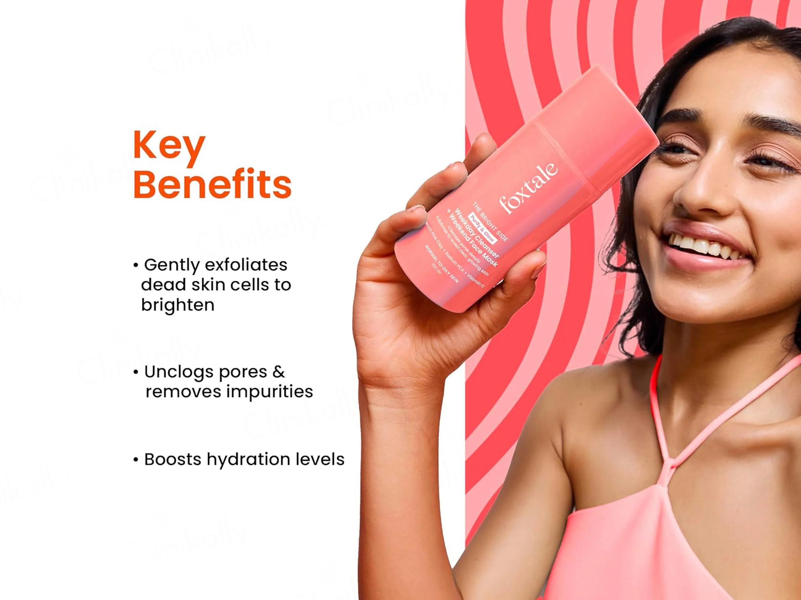Foxtale Purify & Glow Weekday Cleanser + Weekend Face Mask - Image 2