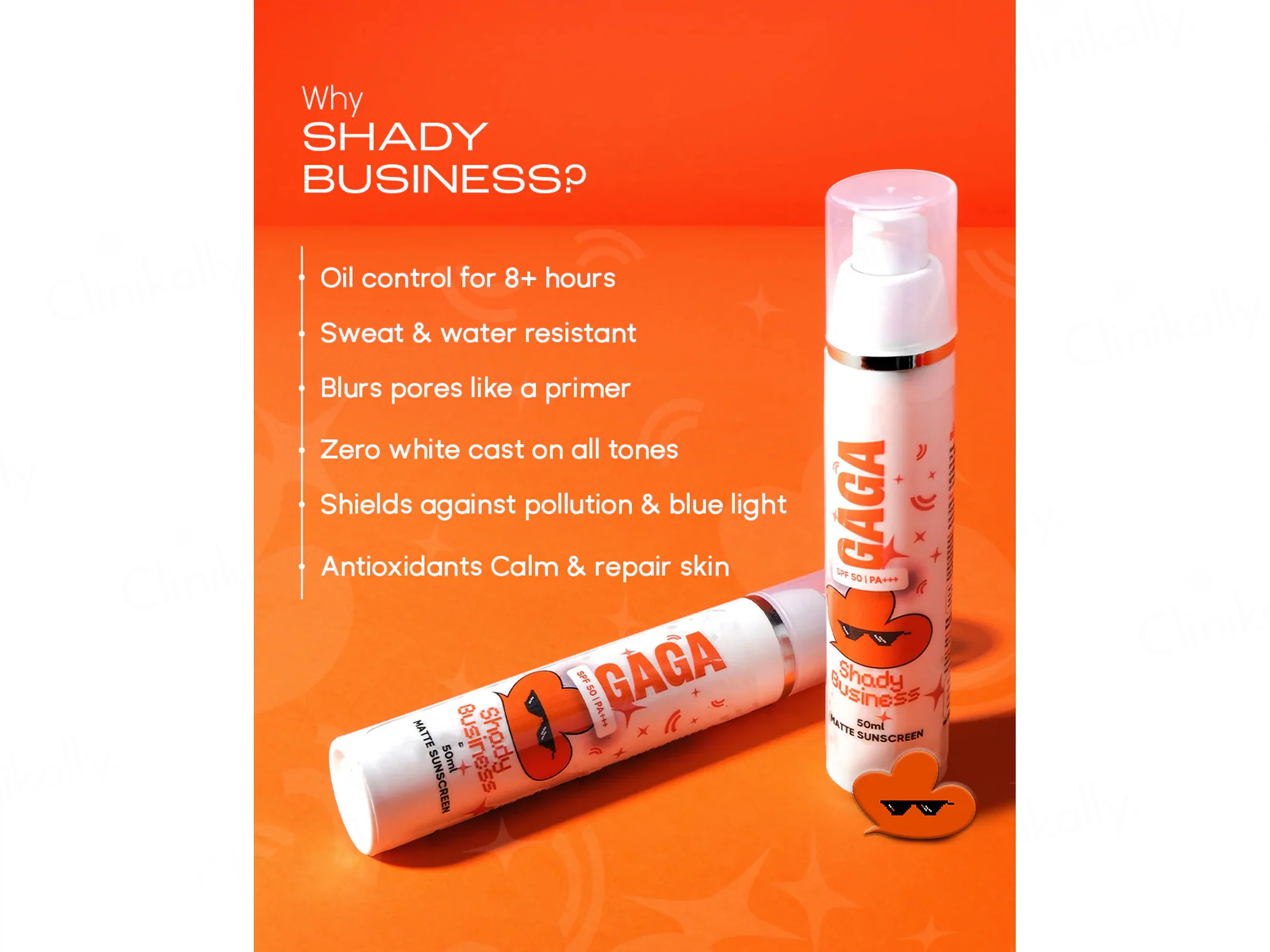 GAGA Shady Business Matte Sunscreen SPF 50 PA++++ - Image 4