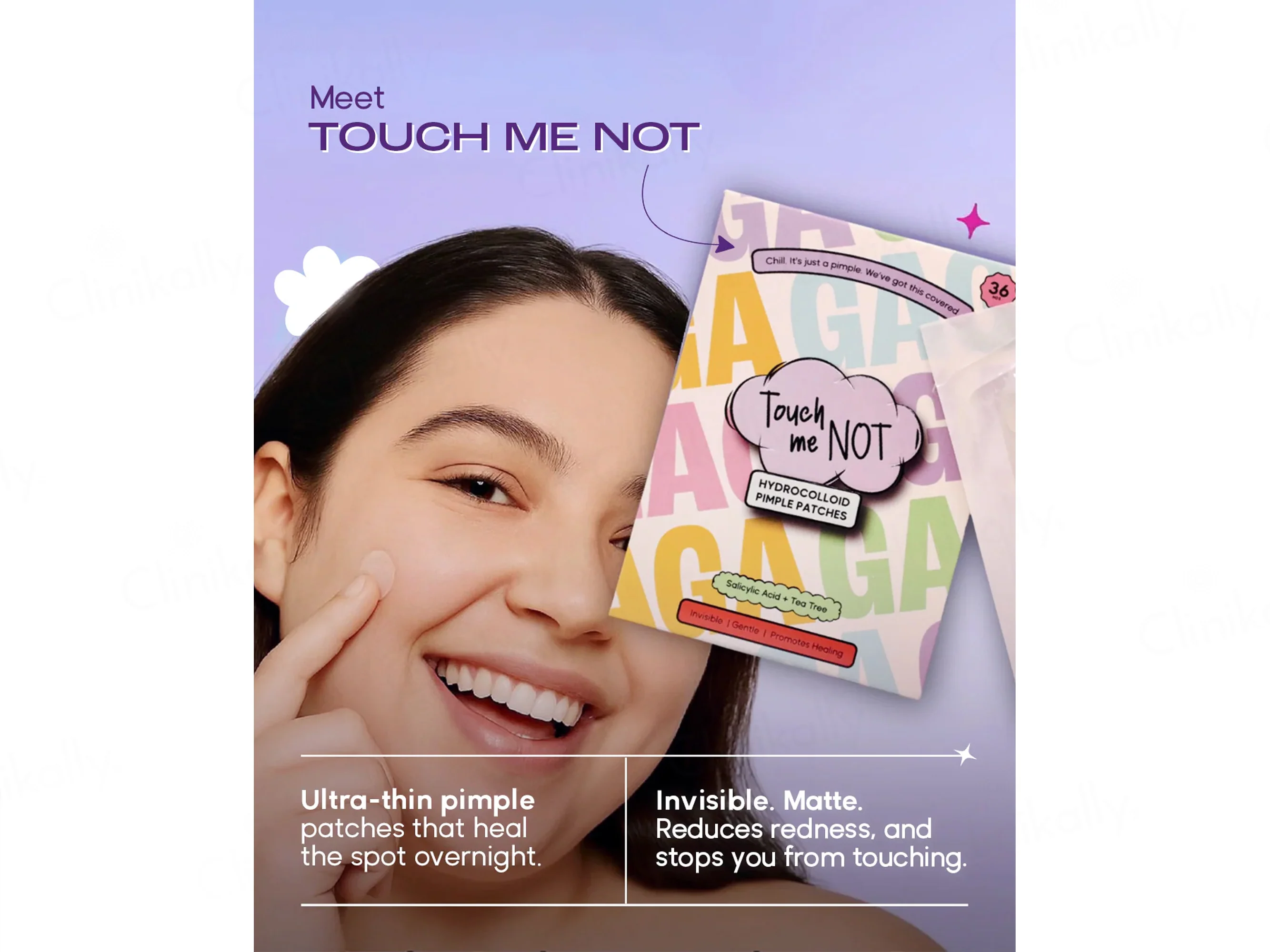 GAGA Touch Me Not Hydrocolloid Pimple Patches - Image 3