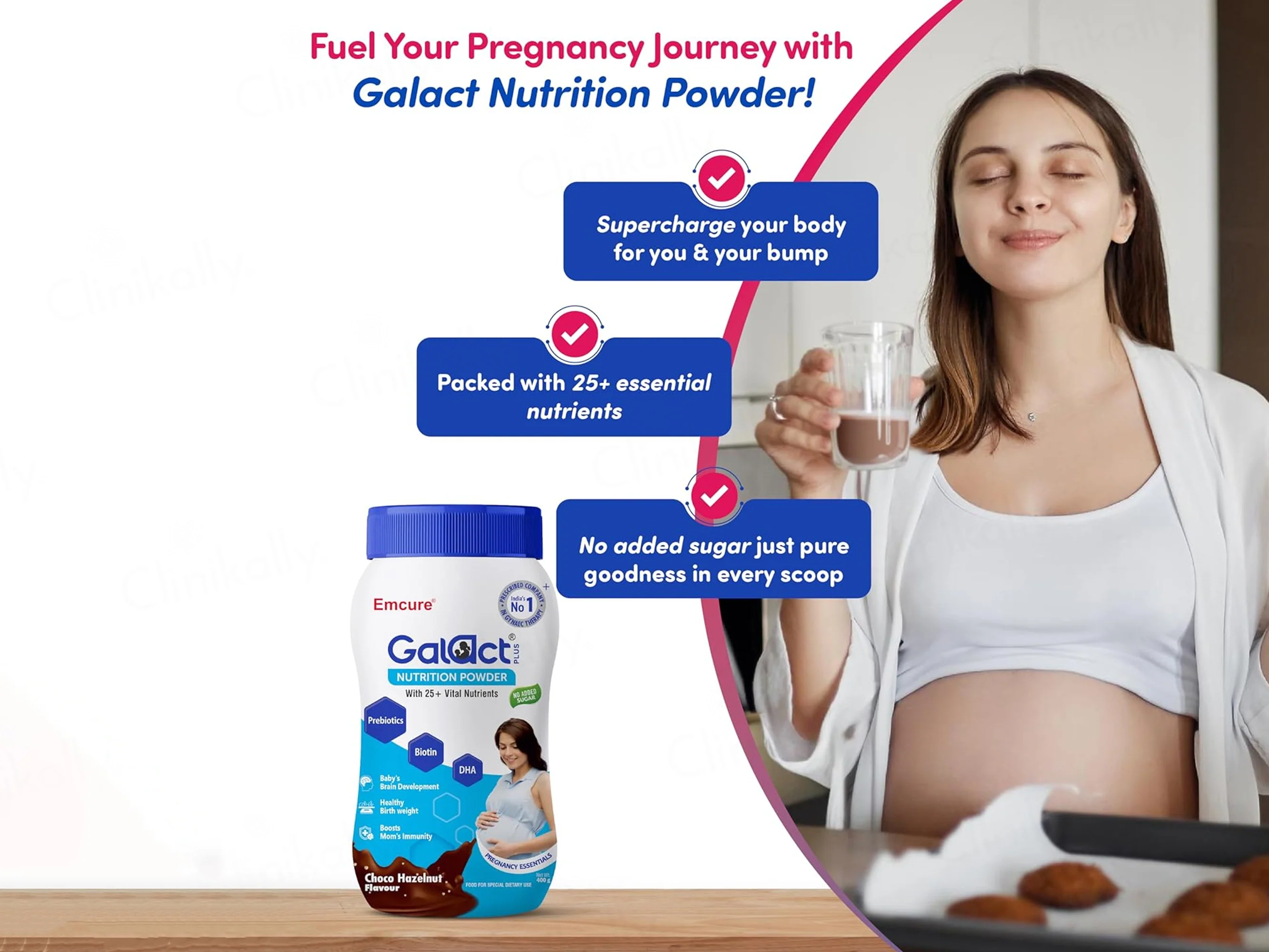 Galact Plus Nutrition Supplement Powder - Choco Hazelnut Flavour - Image 2