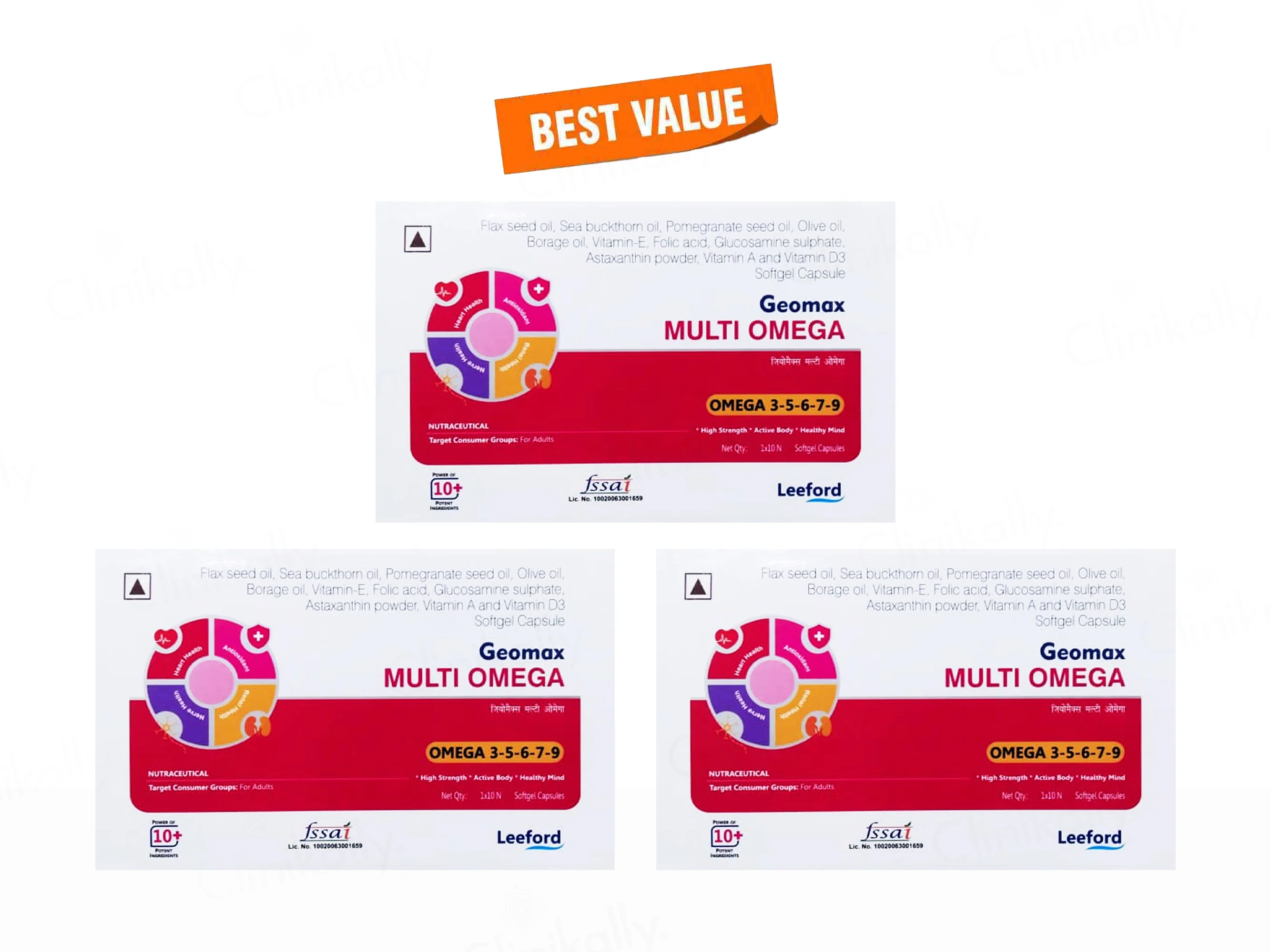 Geomax Multi Omega 3-5-6-7-9 Softgel Capsule - Image 3