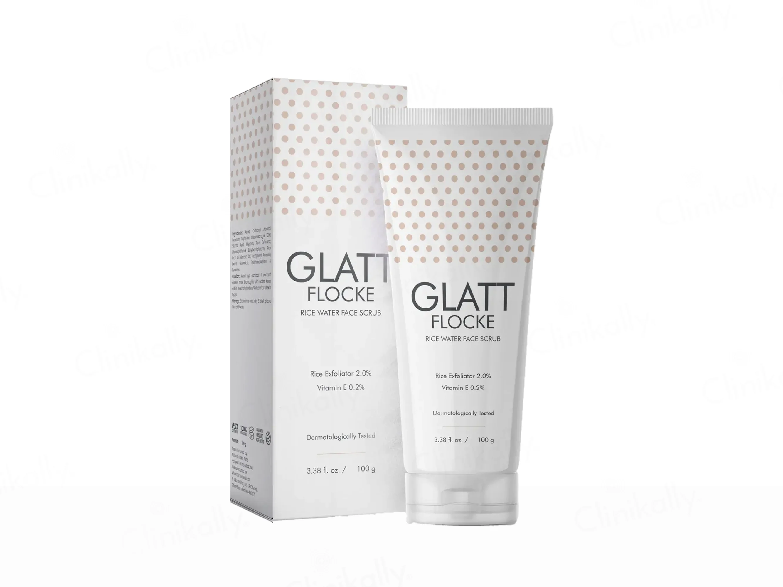 Glatt Flocke Rice Water Face Scrub