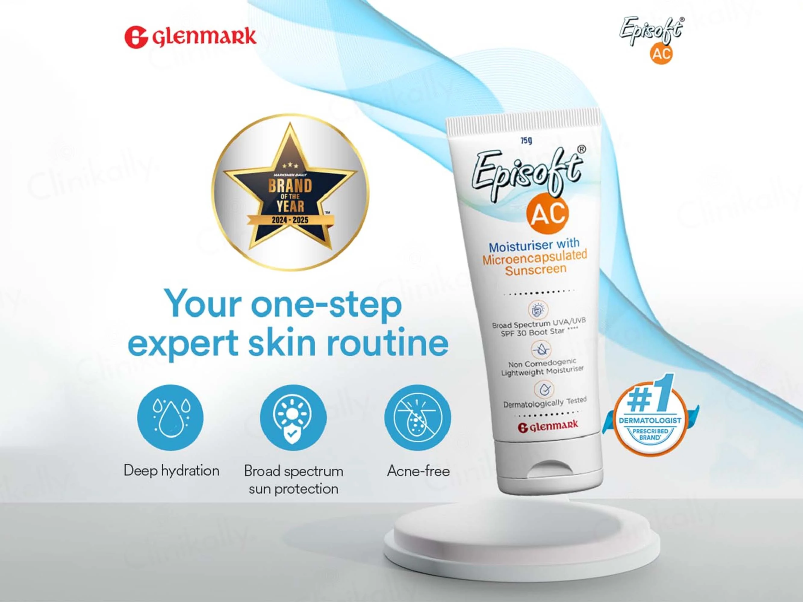 Episoft AC Moisturiser with Sunscreen SPF 30 - Image 3