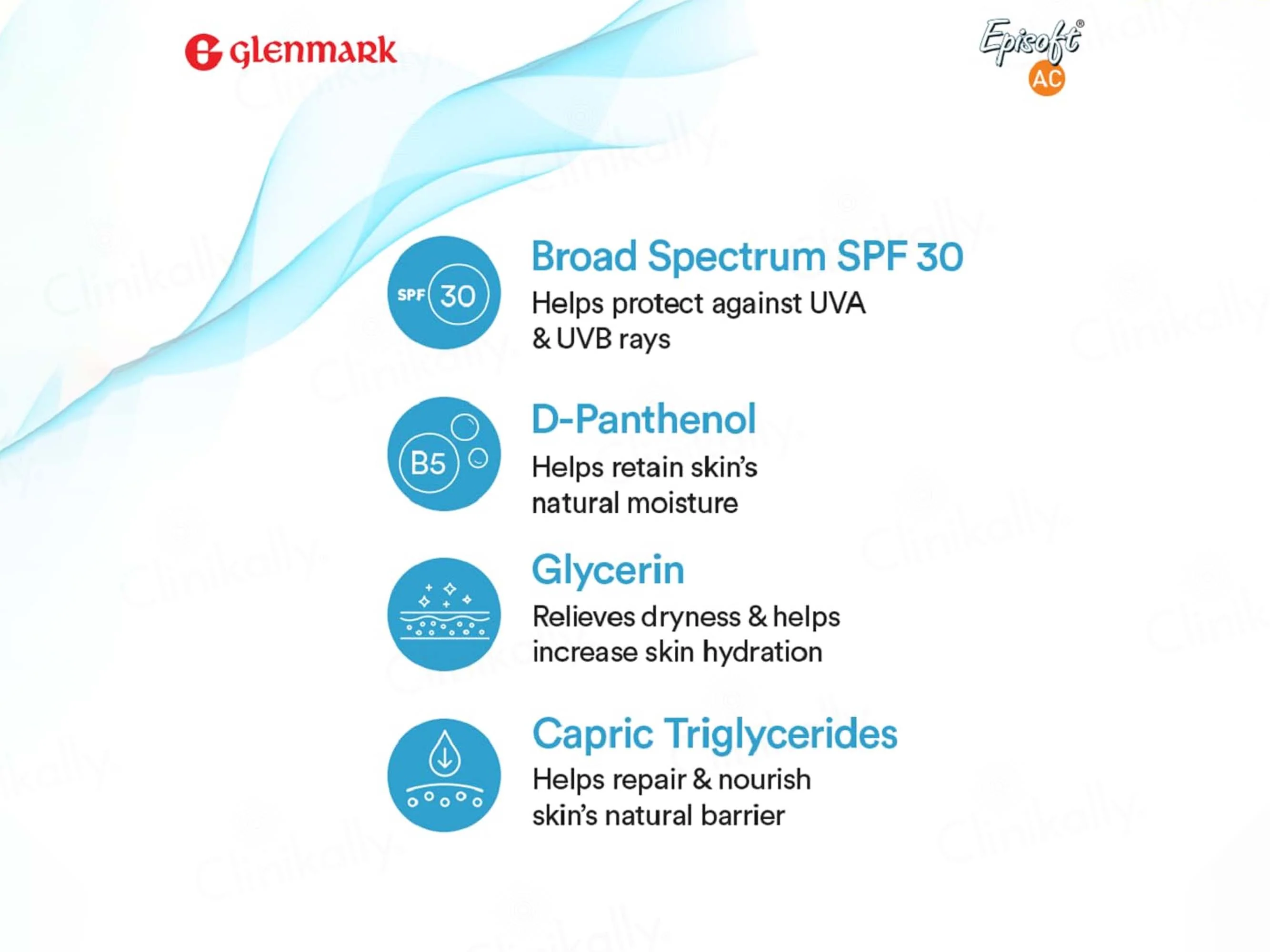 Episoft AC Moisturiser with Sunscreen SPF 30 - Image 5