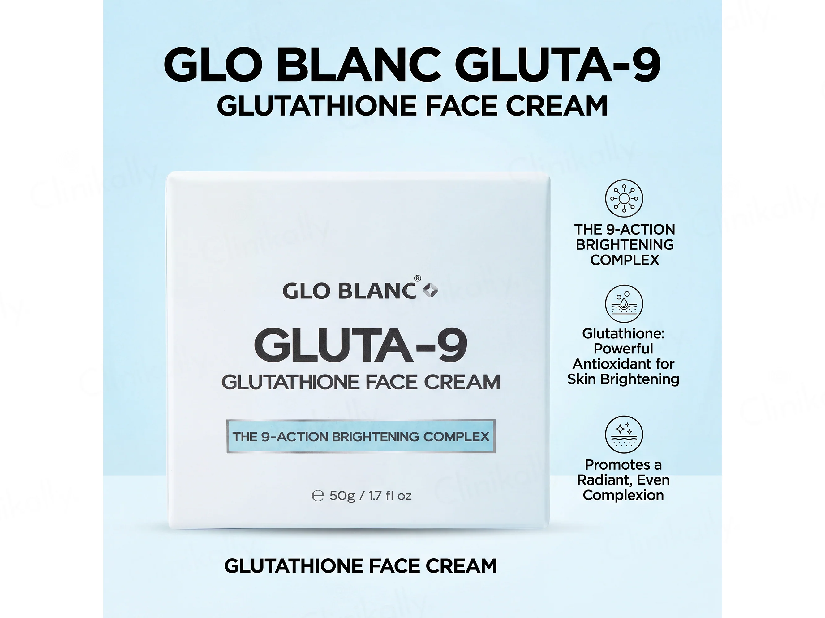Glo Blanc Gluta-9 Glutathione Face Cream - Image 5