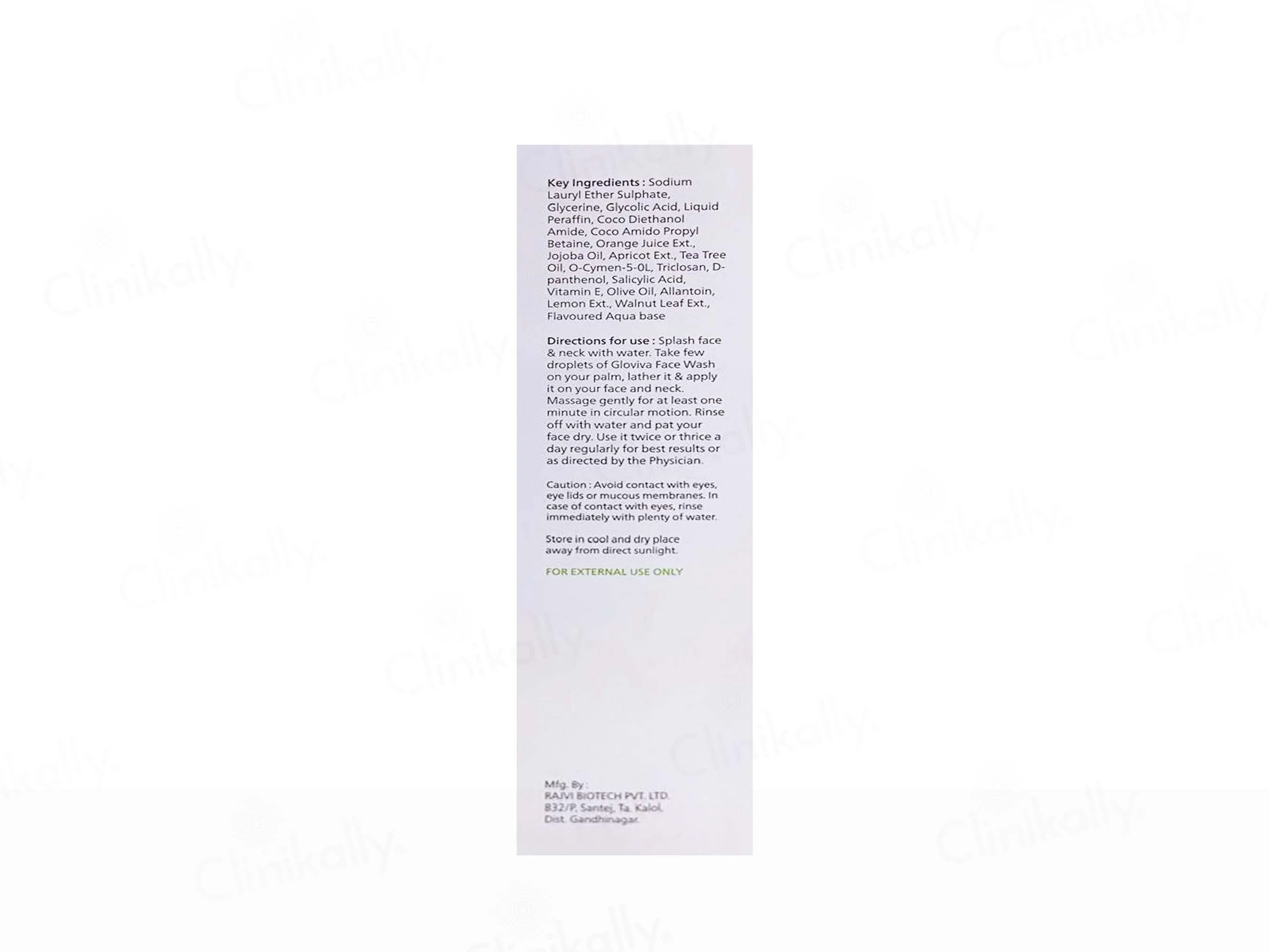 Gloviva 3 Way Anti-Bacterial Action Face Wash - Image 2