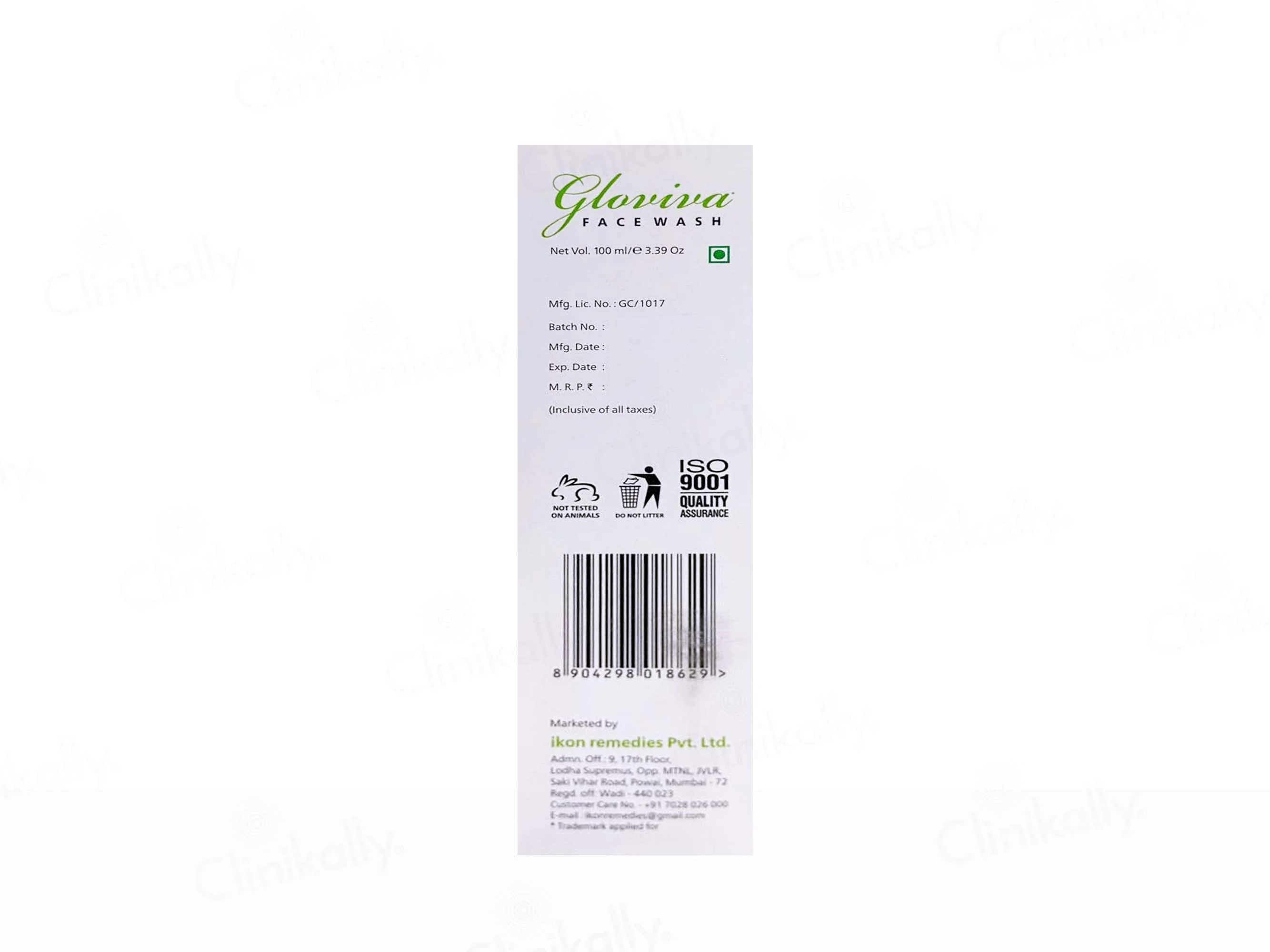 Gloviva 3 Way Anti-Bacterial Action Face Wash - Image 3