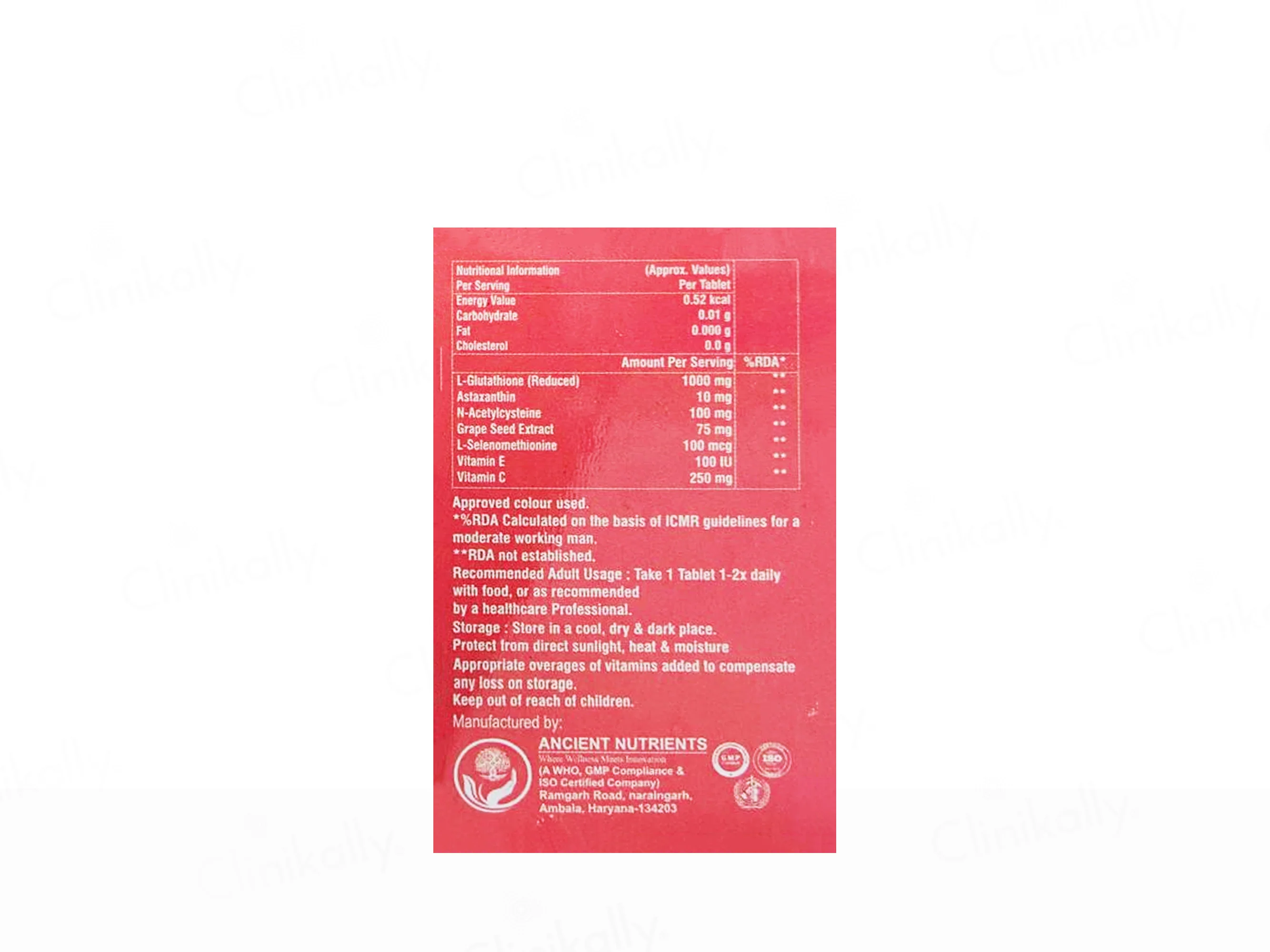 Glu-C-Forte Skin Supplement Tablet - Image 2