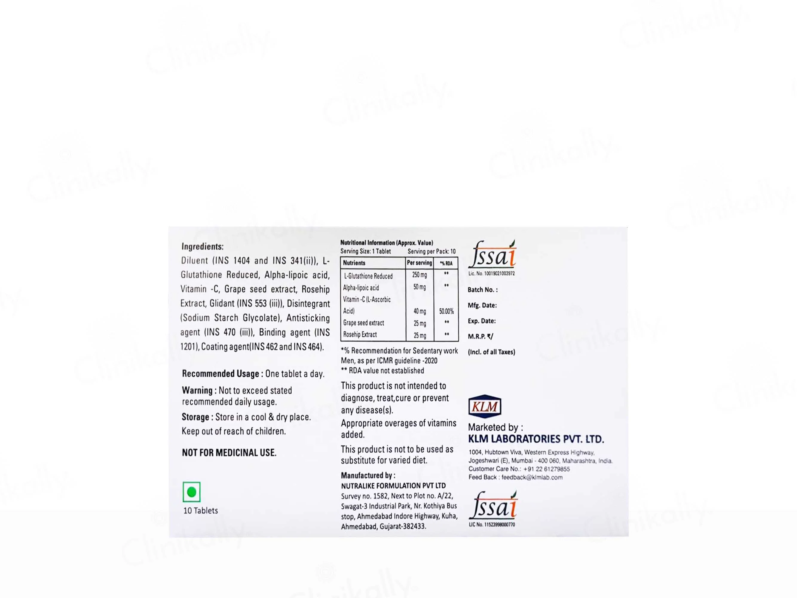 Glutaderm Tablet - Image 2