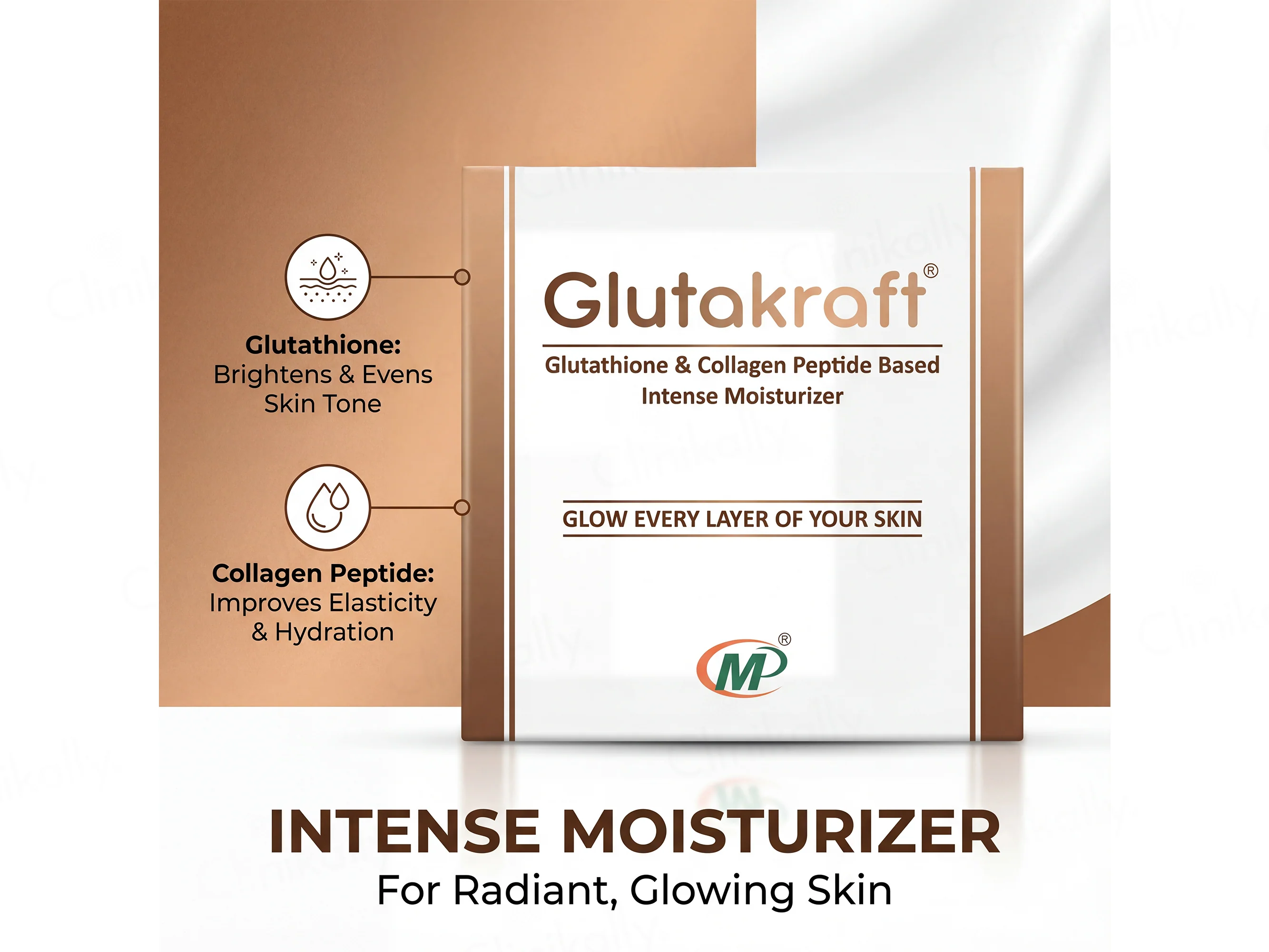 Glutakraft Glutathione & Collagen Peptide Based Intense Moisturizer - Image 2