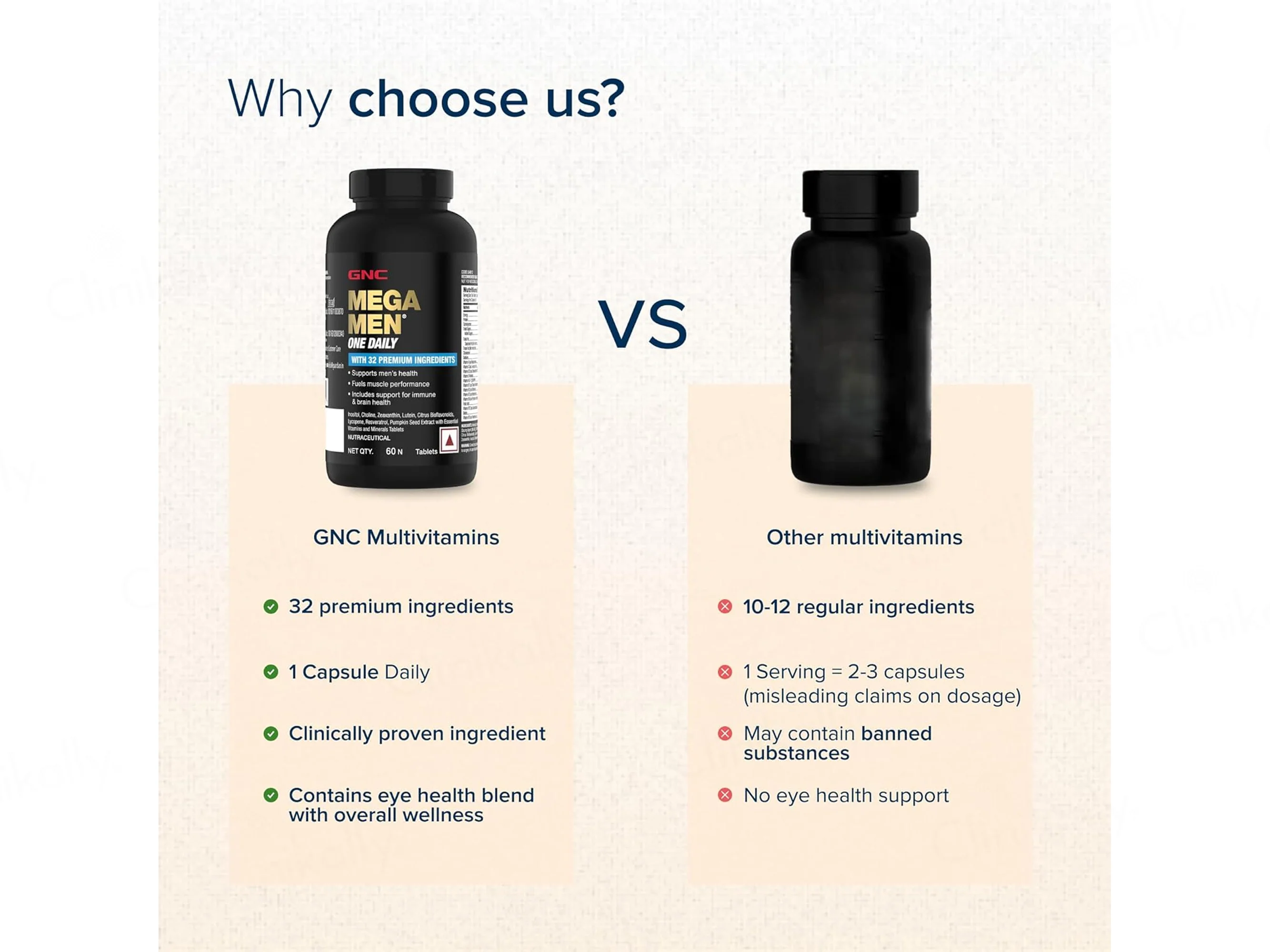 GNC Mega Men One Daily Health Supplement Tablet For Adults - Image 4