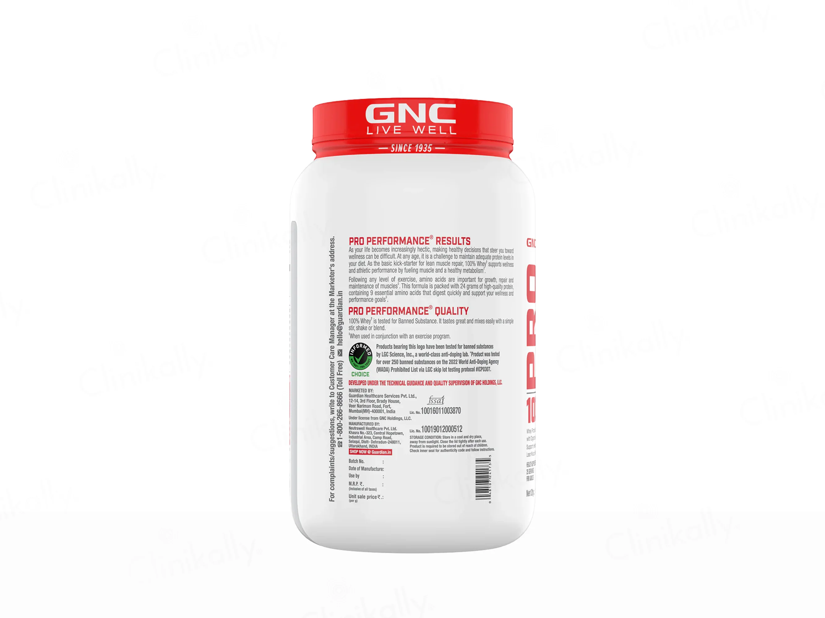 GNC Pro Performance 100% Whey Protein Powder - Vanilla Cream Flavour - Image 9
