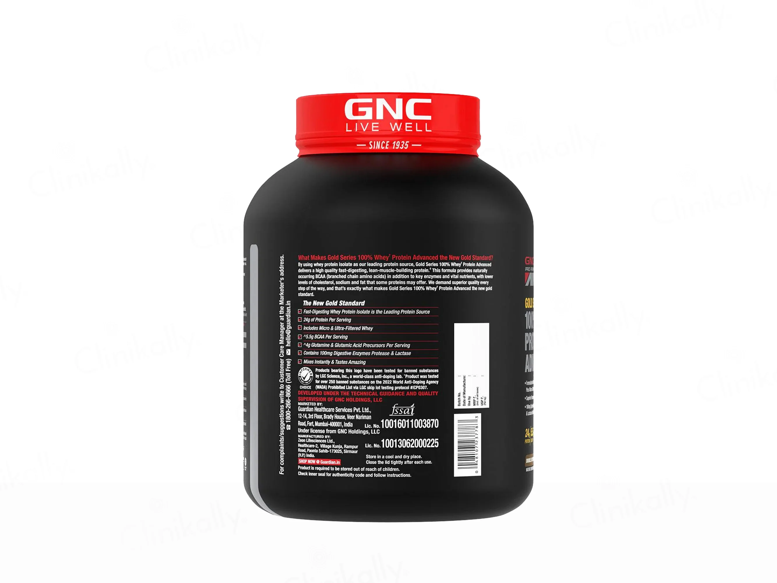 GNC Pro Performance AMP Gold 100% Whey Protein Advanced Powder - Double Rich Chocolate Flavour - Image 7