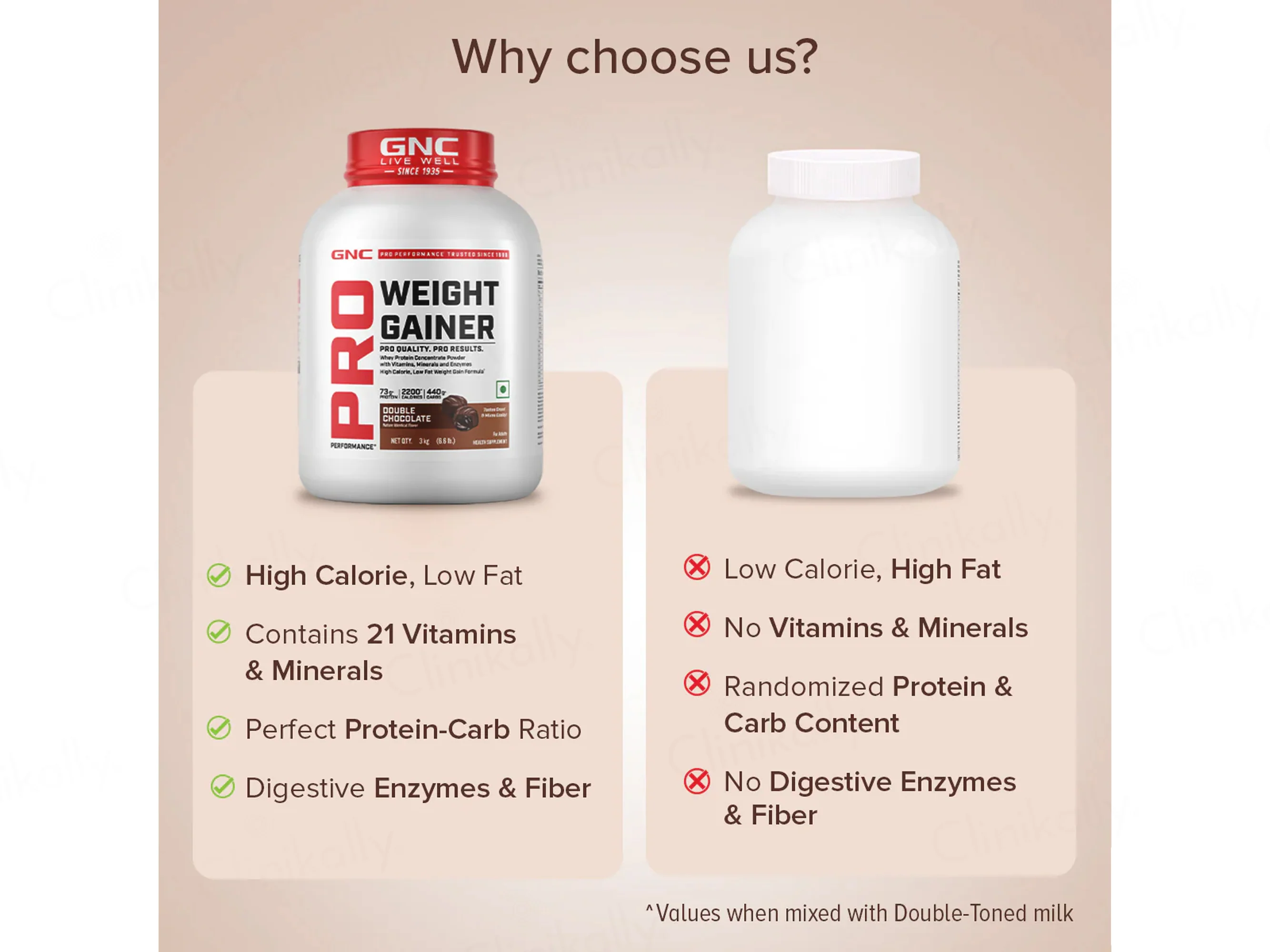 GNC Pro Performance Weight Gainer Supplement Powder - Double Chocolate Flavour - Image 7
