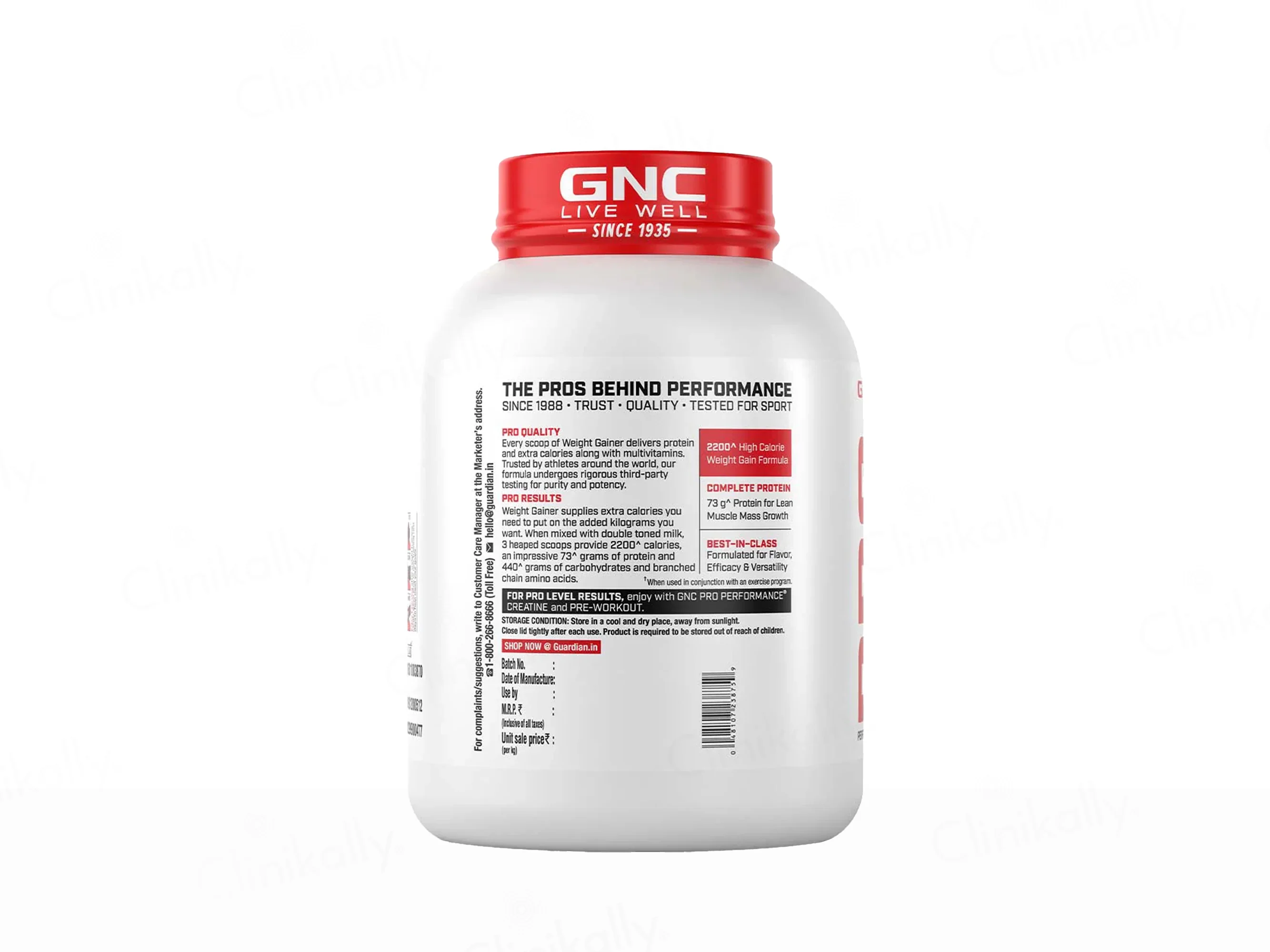 GNC Pro Performance Weight Gainer Supplement Powder - Double Chocolate Flavour - Image 8