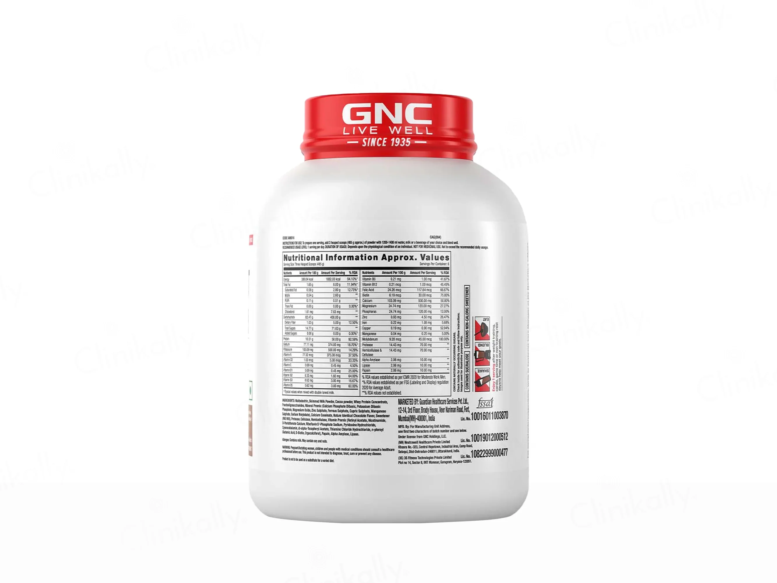 GNC Pro Performance Weight Gainer Supplement Powder - Double Chocolate Flavour - Image 9