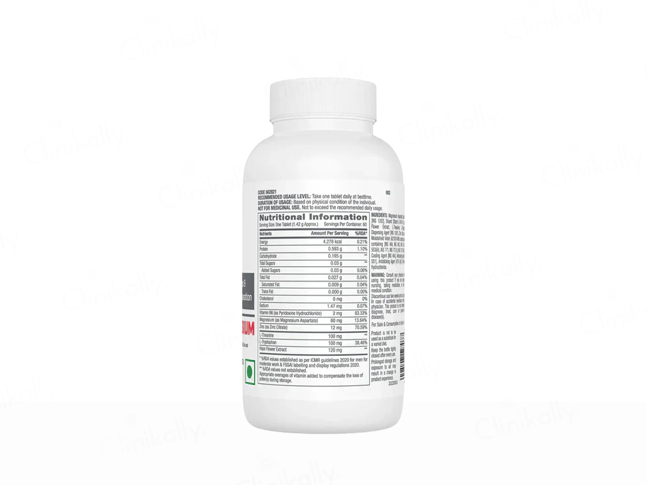GNC Pro Performance Zinc Magnesium Nutraceutical Tablet For Adults - Image 2