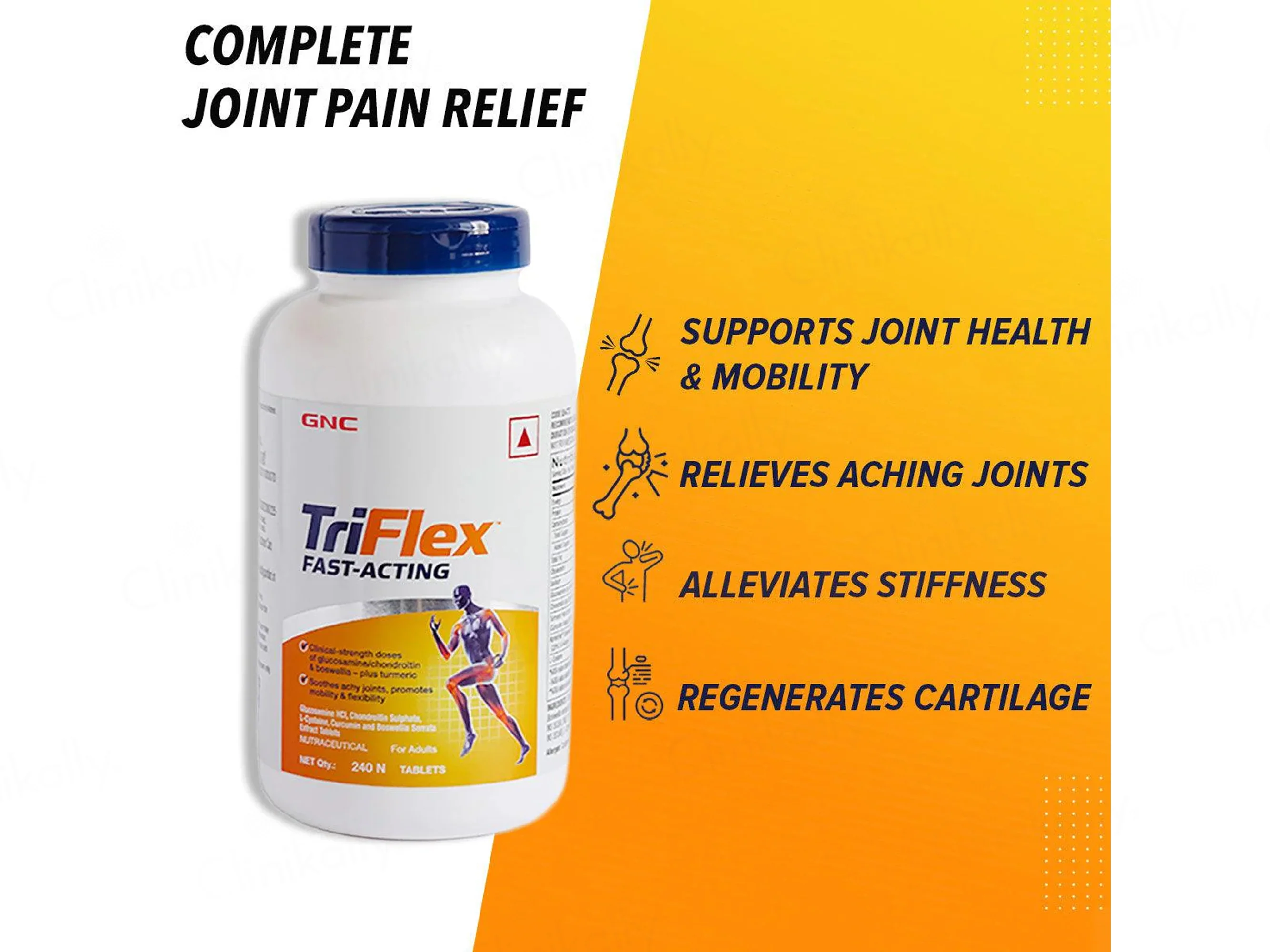 GNC TriFlex Fast-Acting Nutraceutical Tablet - Image 7