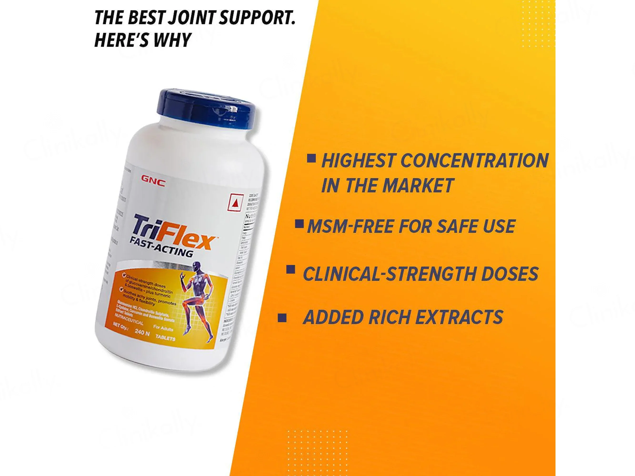 GNC TriFlex Fast-Acting Nutraceutical Tablet - Image 9