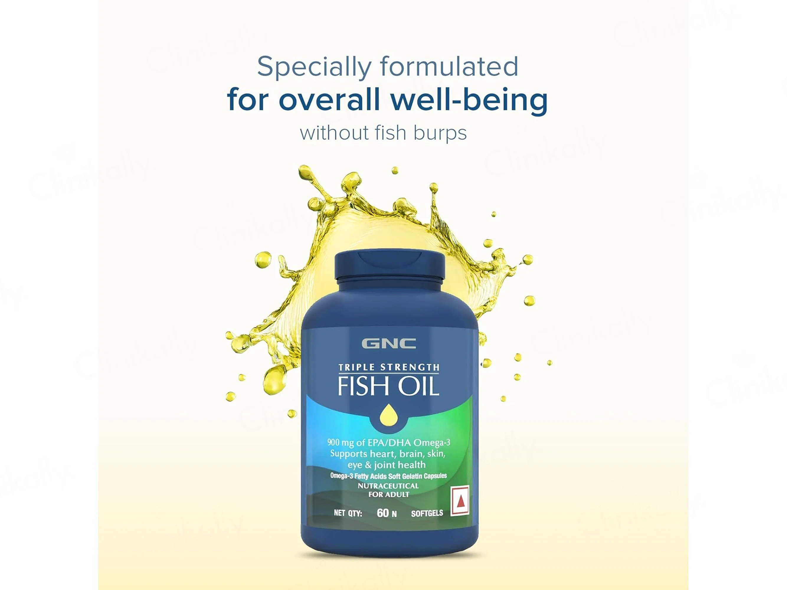 GNC Triple Strength Fish Oil Health Supplement Soft Gelatin Capsule - Image 6