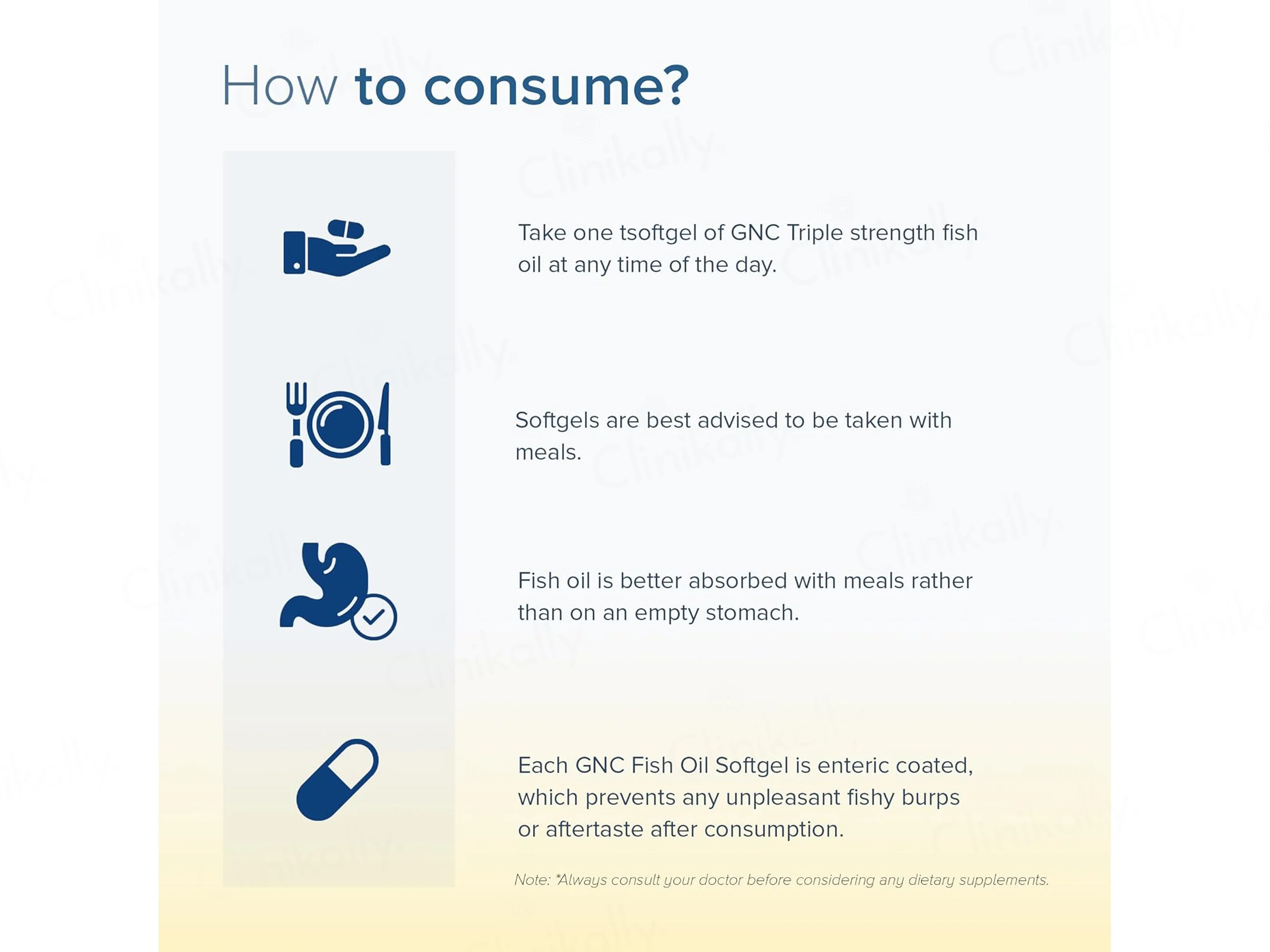 GNC Triple Strength Fish Oil Health Supplement Soft Gelatin Capsule - Image 7