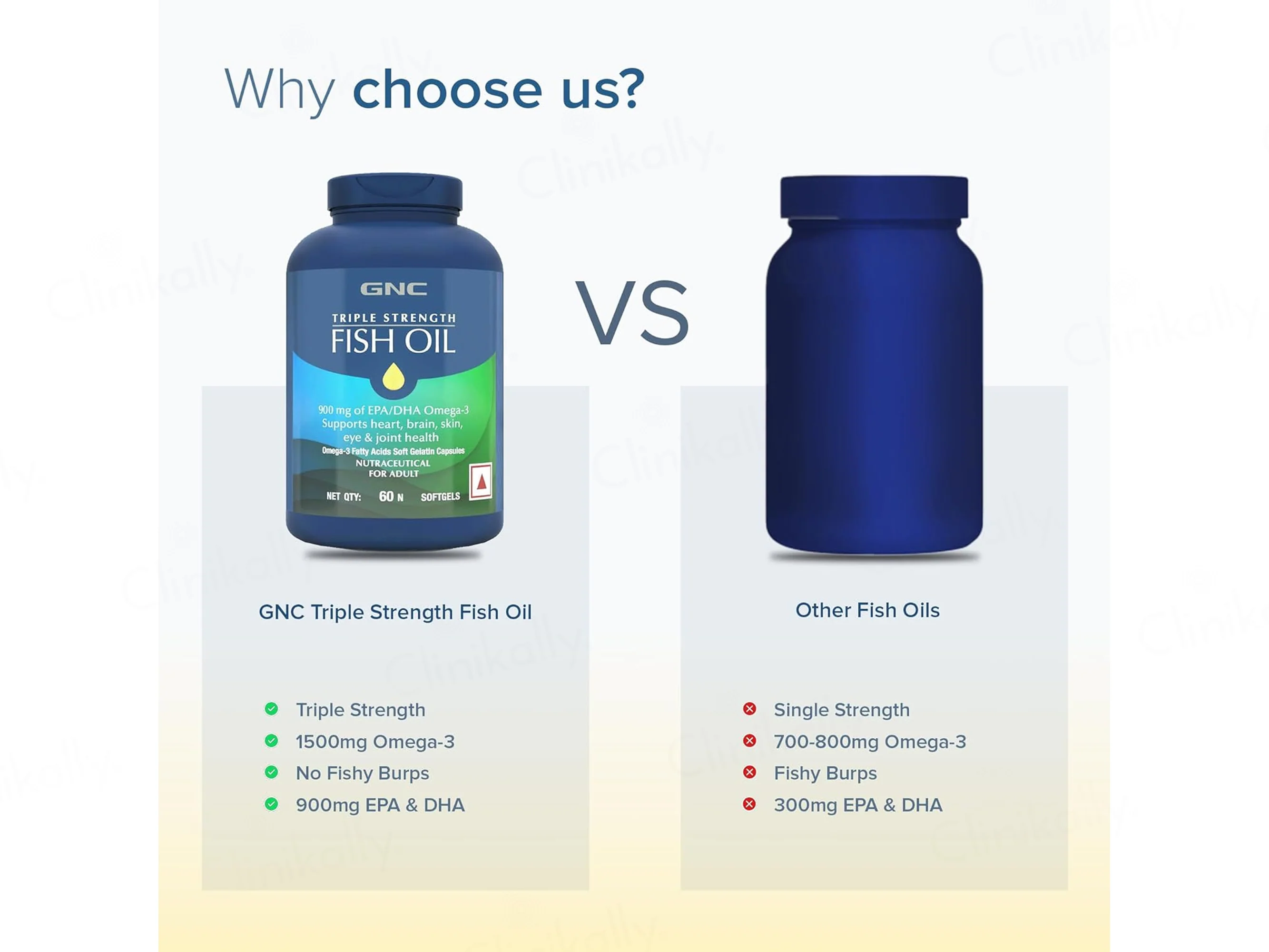 GNC Triple Strength Fish Oil Health Supplement Soft Gelatin Capsule - Image 8