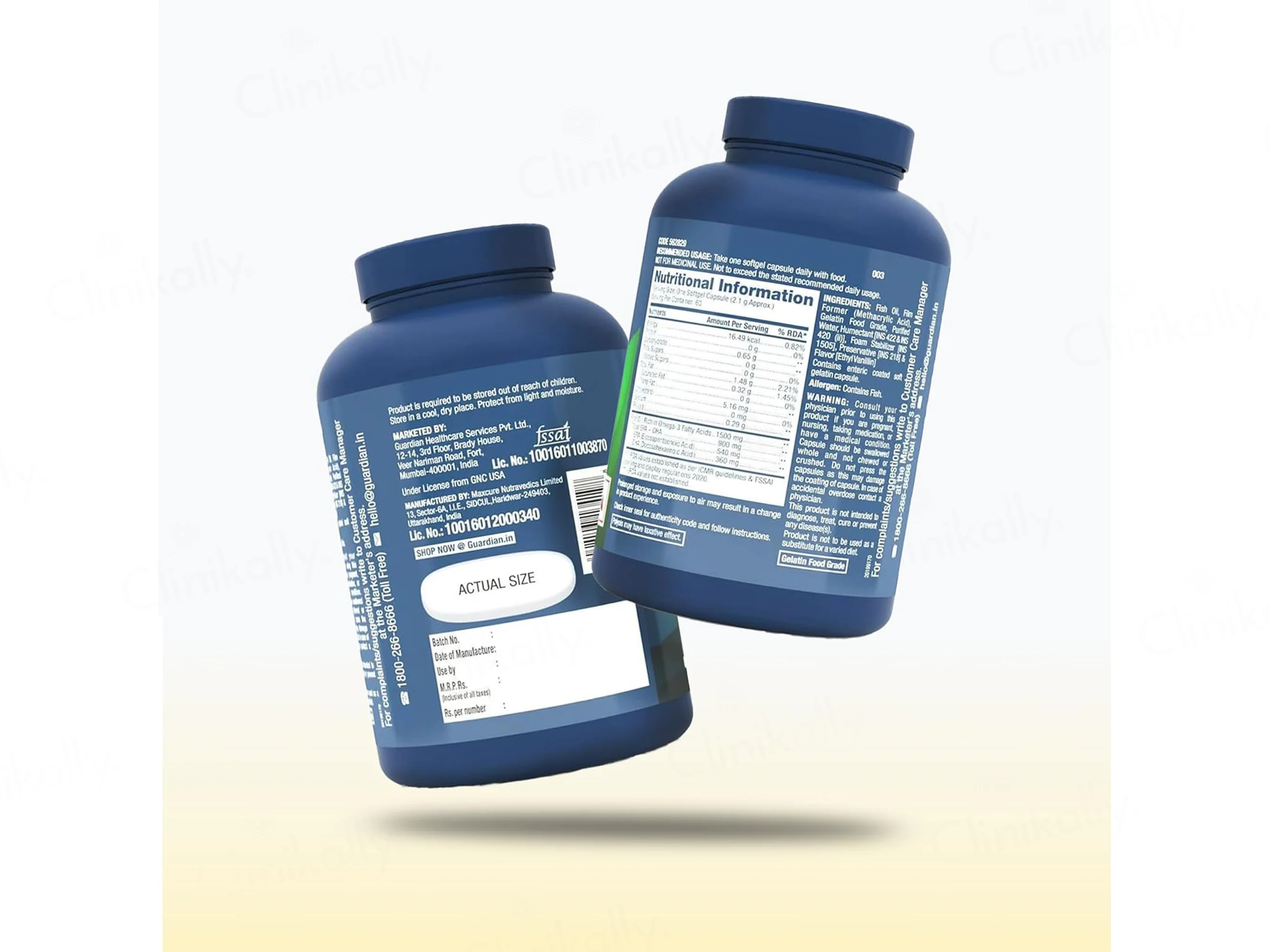GNC Triple Strength Fish Oil Health Supplement Soft Gelatin Capsule - Image 9