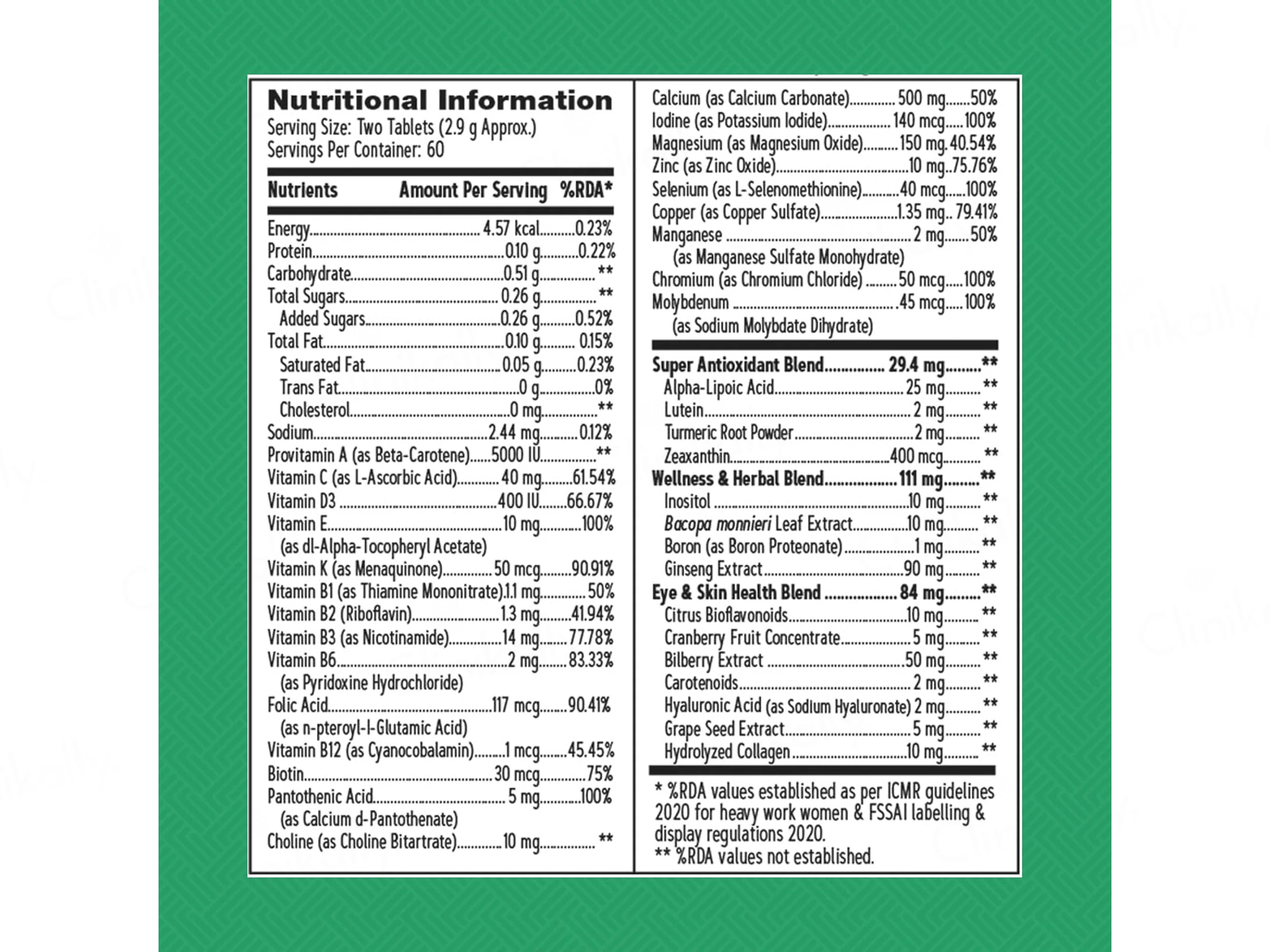 GNC Women's Multivitamin 50 Plus Nutraceutical Tablet - Image 4
