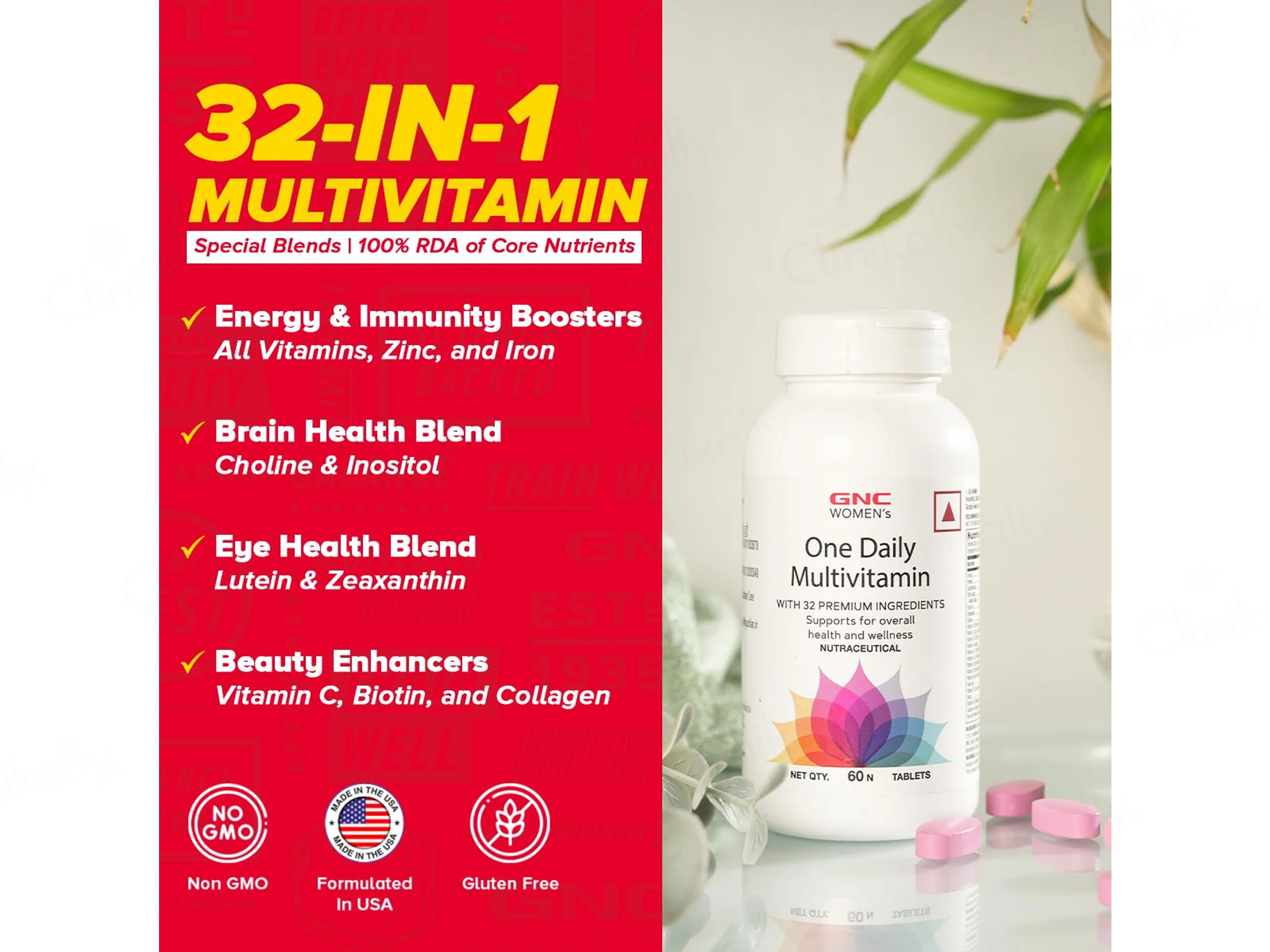 GNC Women's One Daily Multivitamin Nutraceutical Tablet - Image 2