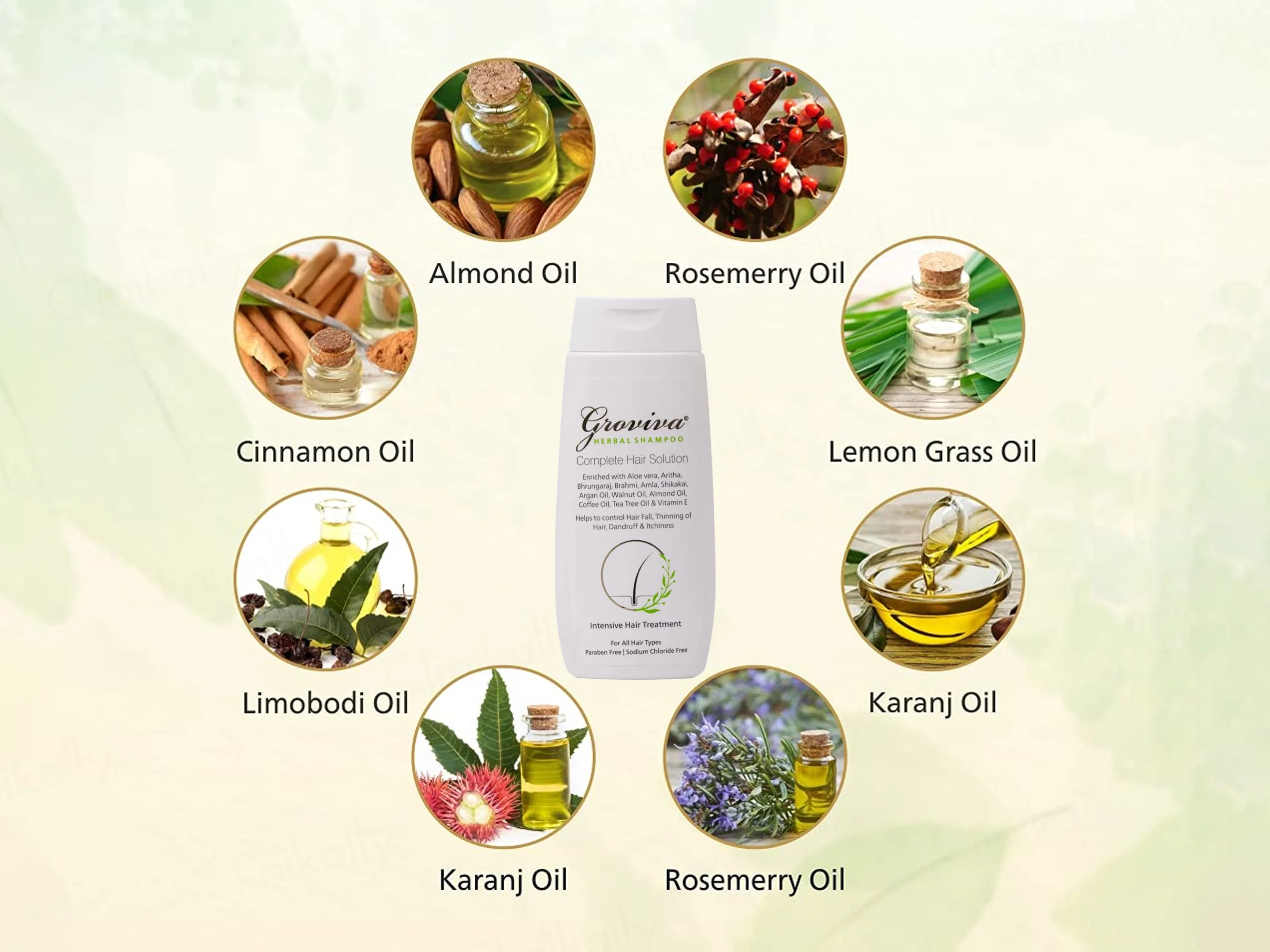 Groviva Complete Hair Solution Herbal Shampoo - Image 5