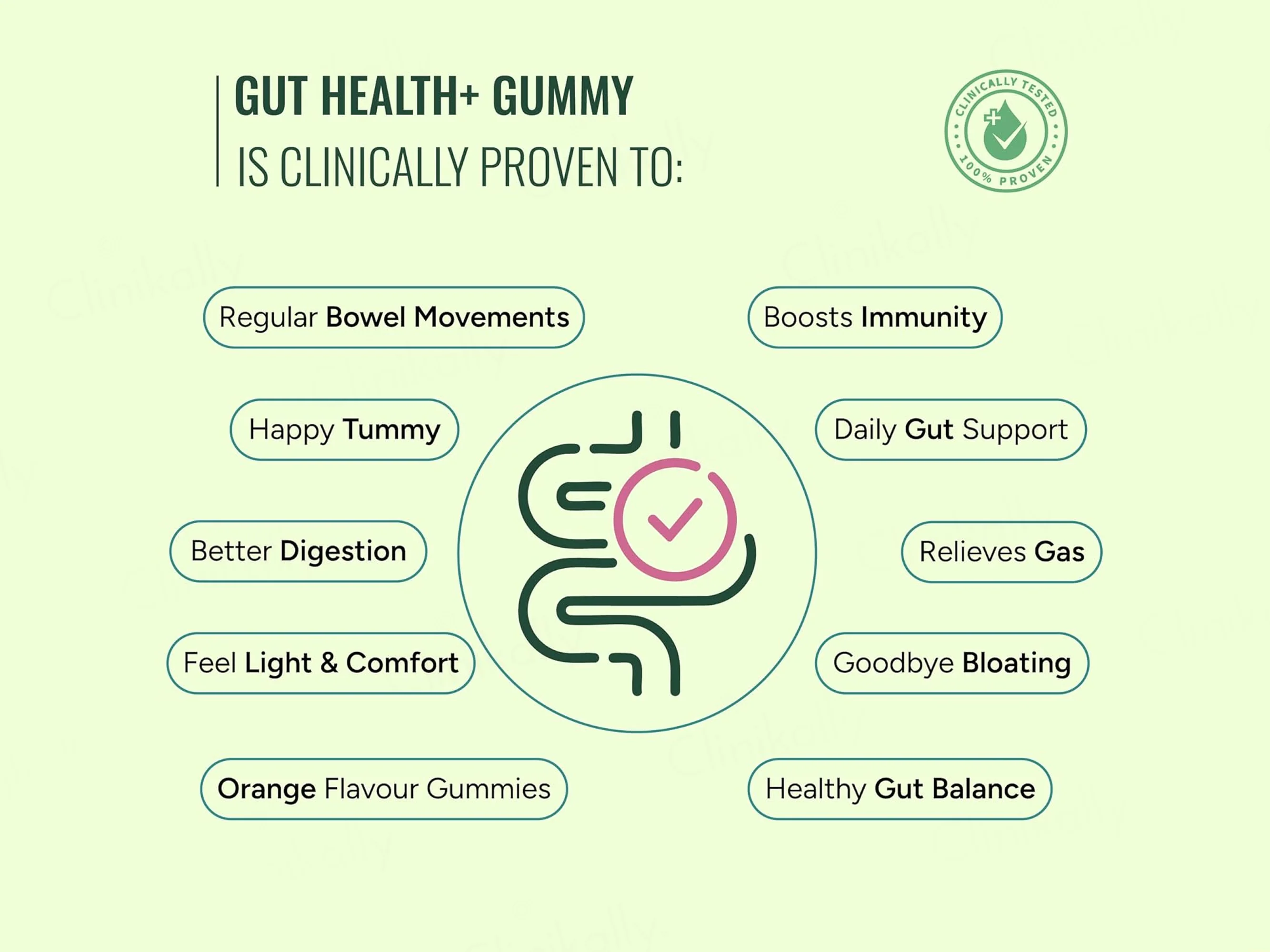 Gut & Beyond Gut Health+ Probiotic + Prebiotic Gummies - Orange Flavour - Image 4