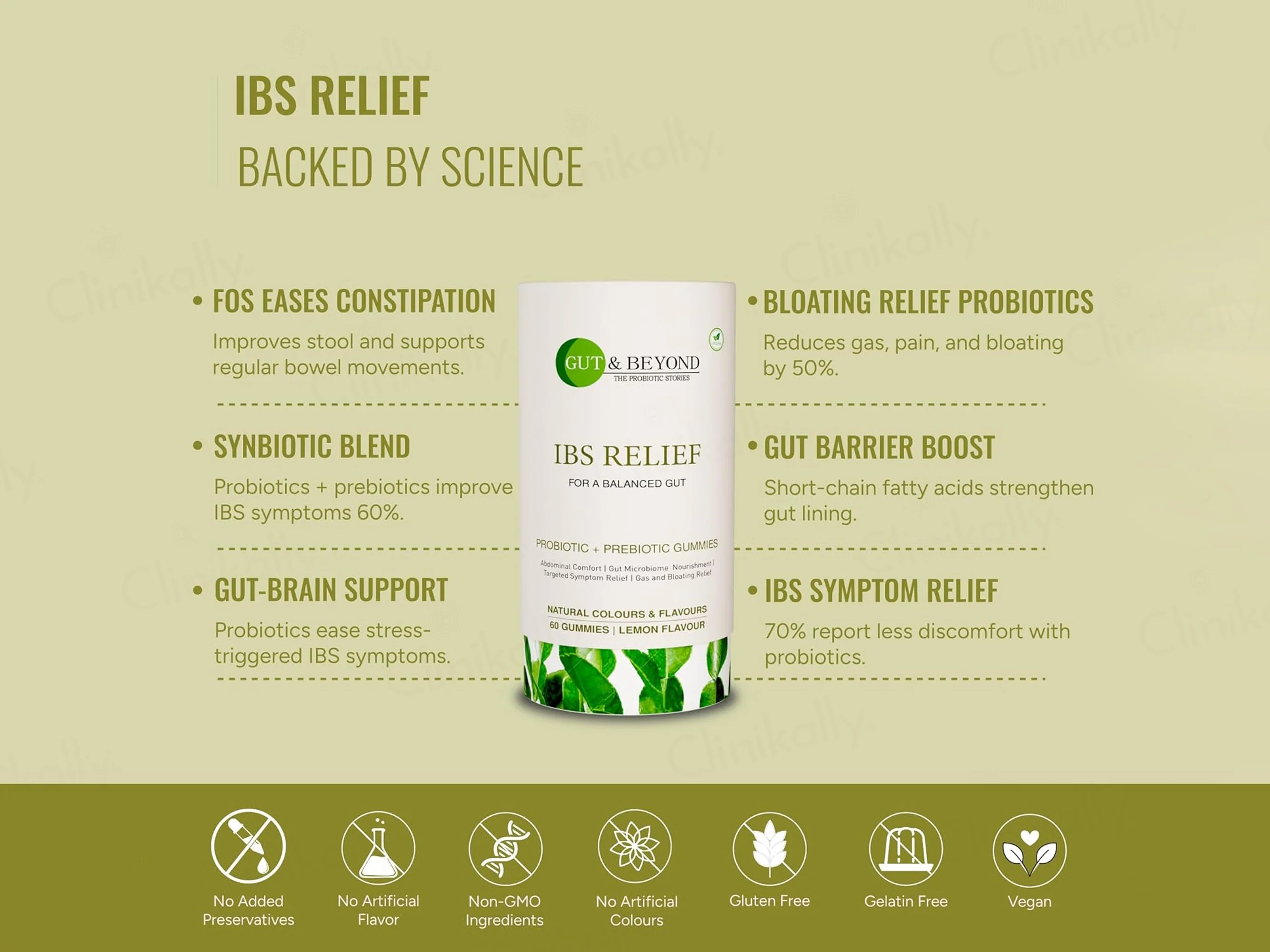 Gut & Beyond IBS Relief Gummies - Lemon Flavour - Image 2