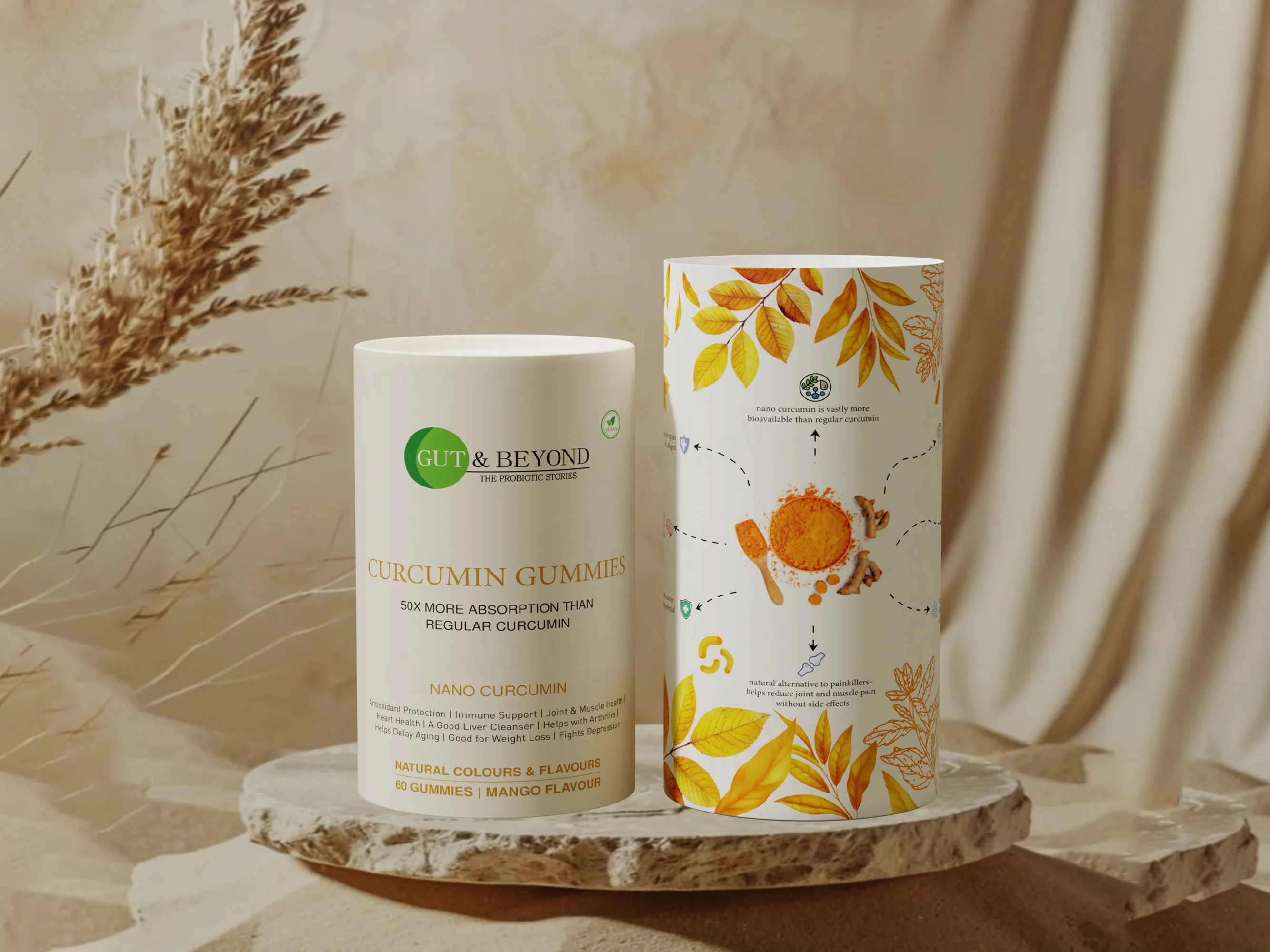 Gut & Beyond Nano Curcumin Gummies - Mango Flavour - Image 3