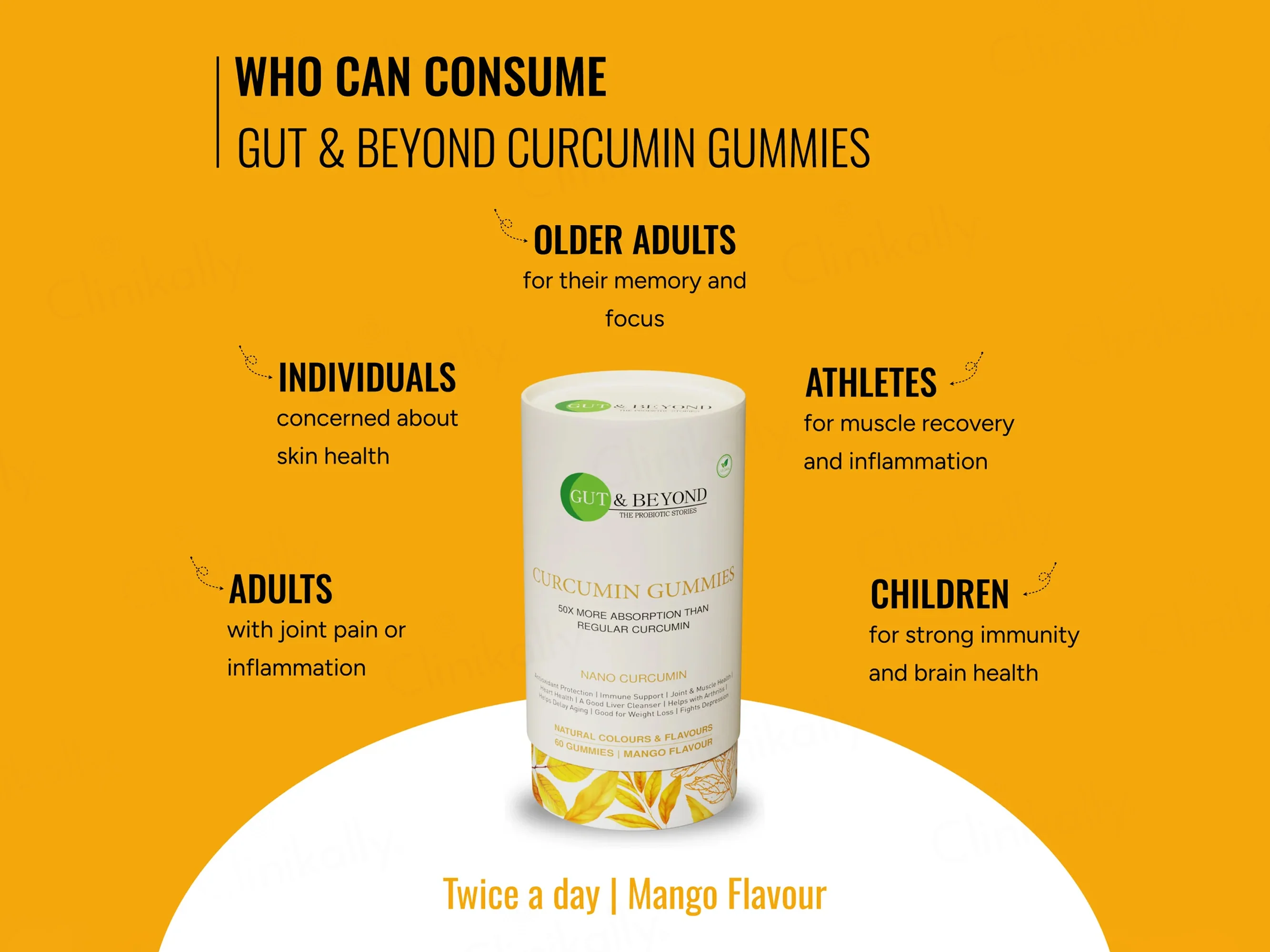 Gut & Beyond Nano Curcumin Gummies - Mango Flavour - Image 6