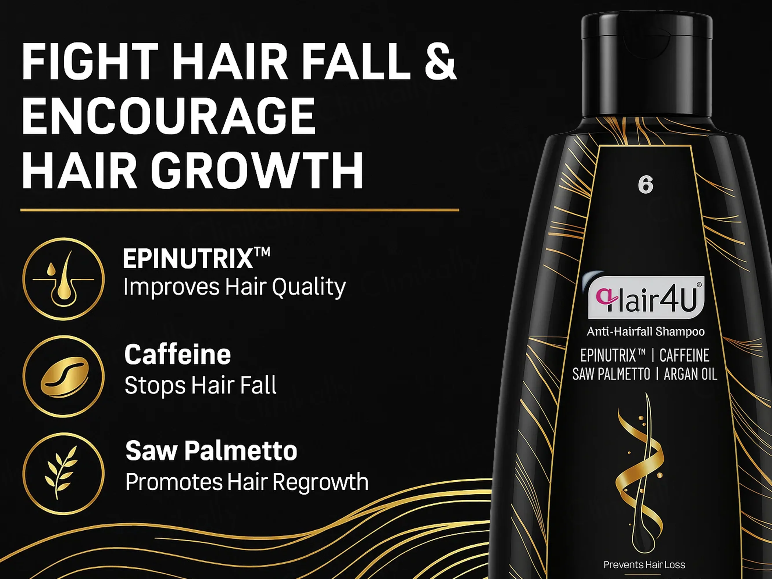 Hair 4U Anti-Hairfall Shampoo - Image 2
