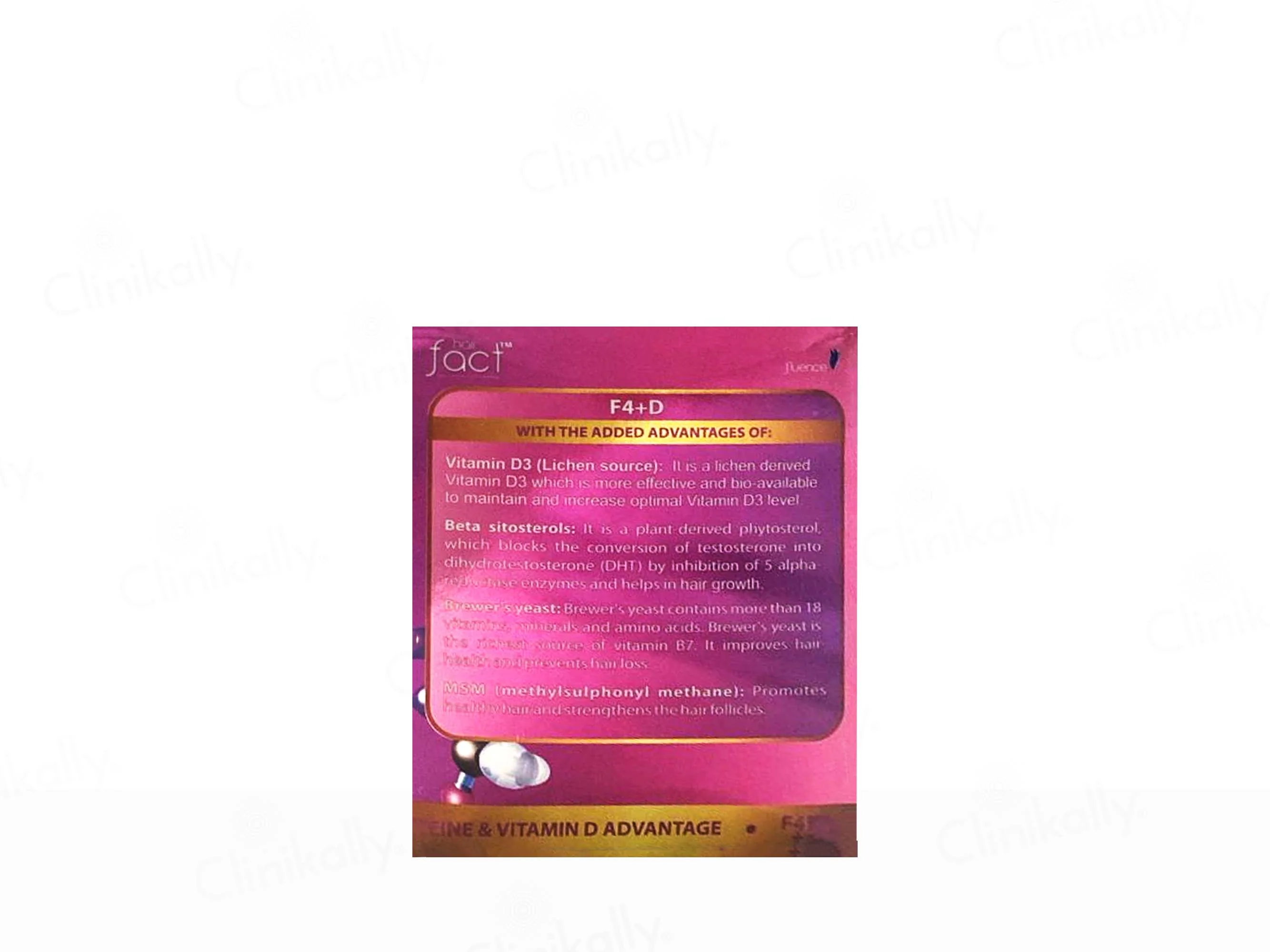 Hair Fact Fluence Advanced Cyclical Therapy (Women) F4+D - Image 3