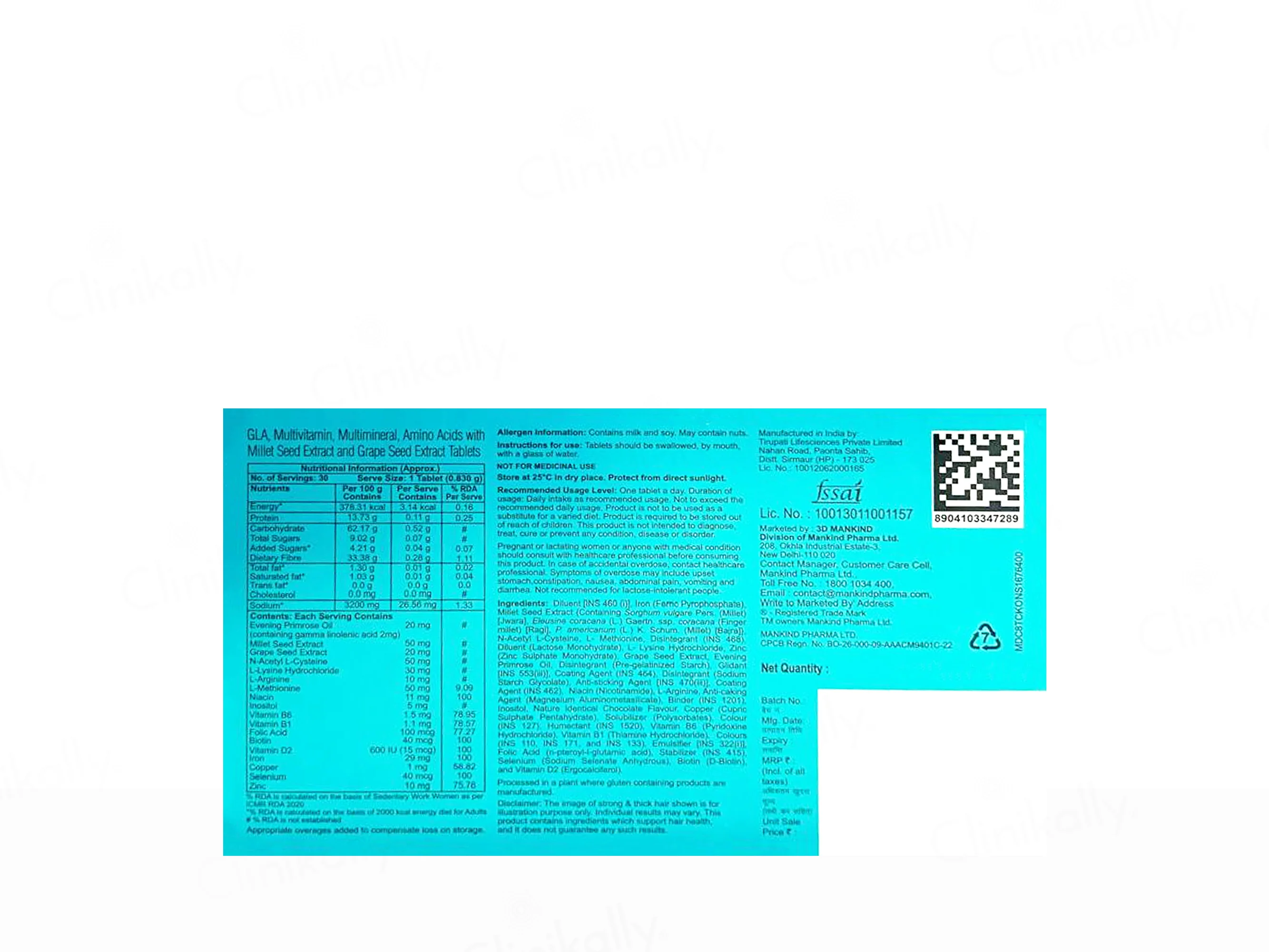 Hairbless Diva Nutraceutical Tablet For Women - Image 2