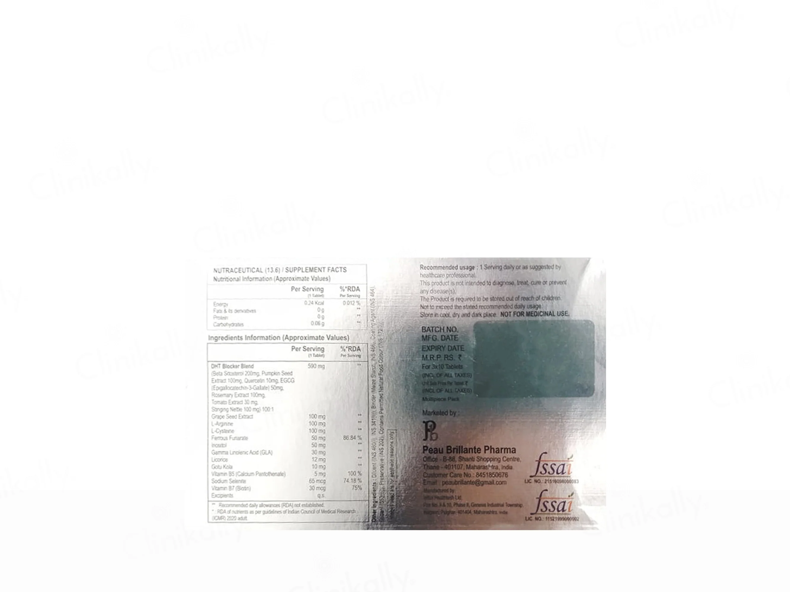 HaiRecap Nutraceutical Hair Growth Tablet - Image 2