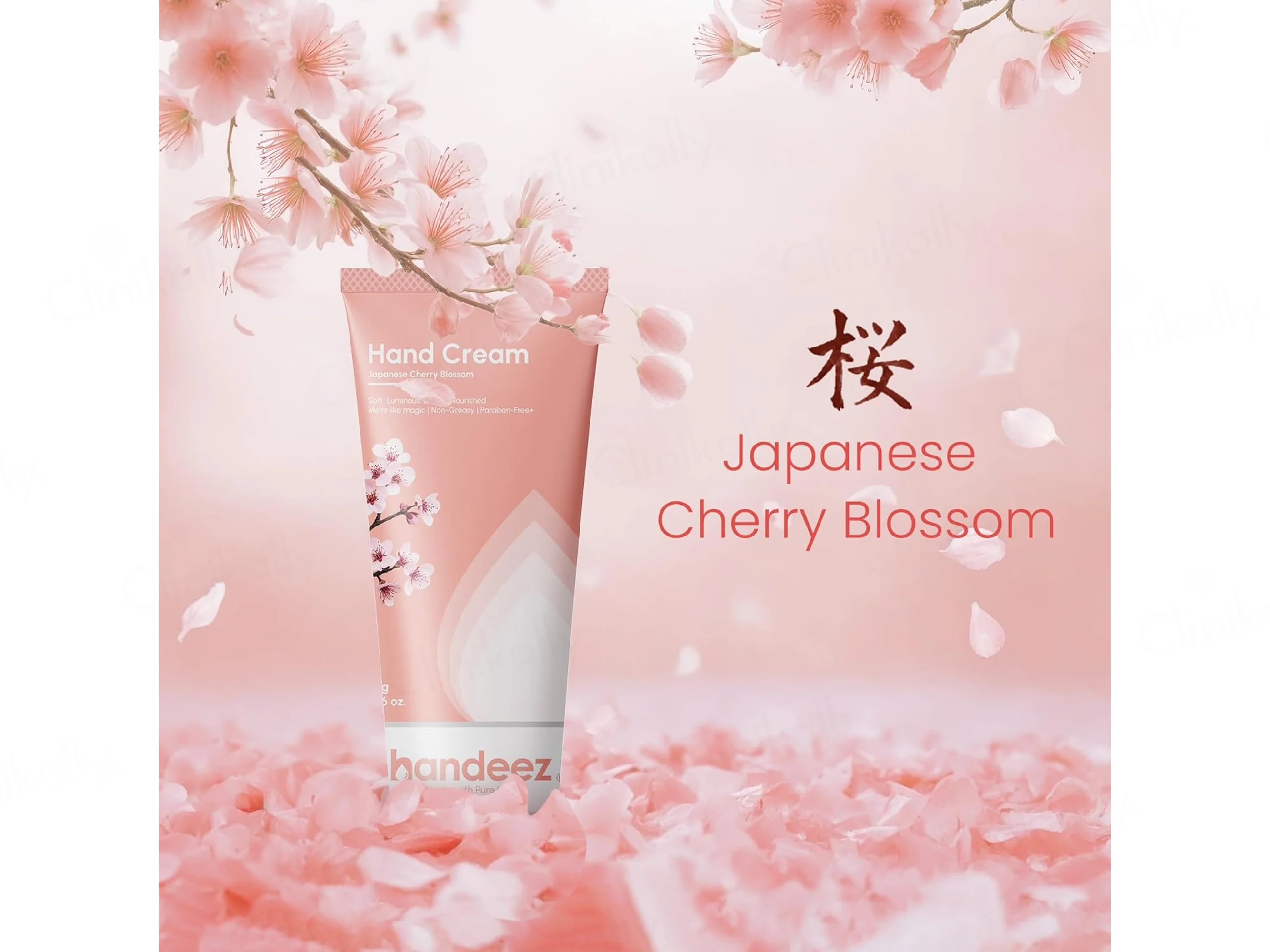 Handeez Japanese Cherry Blossom Hand Moisturiser Cream - Image 4