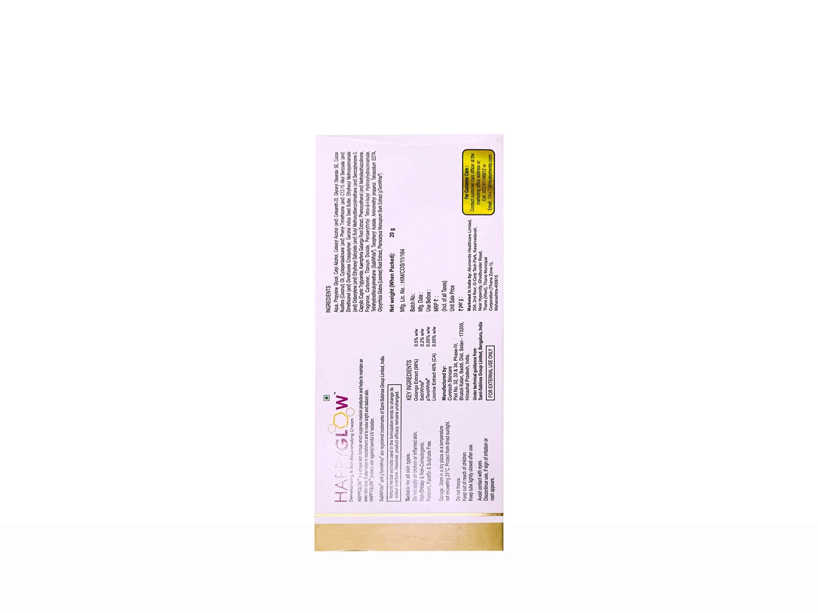 Happyglow Demelanising & Skin Rejuvenating Cream - Image 3