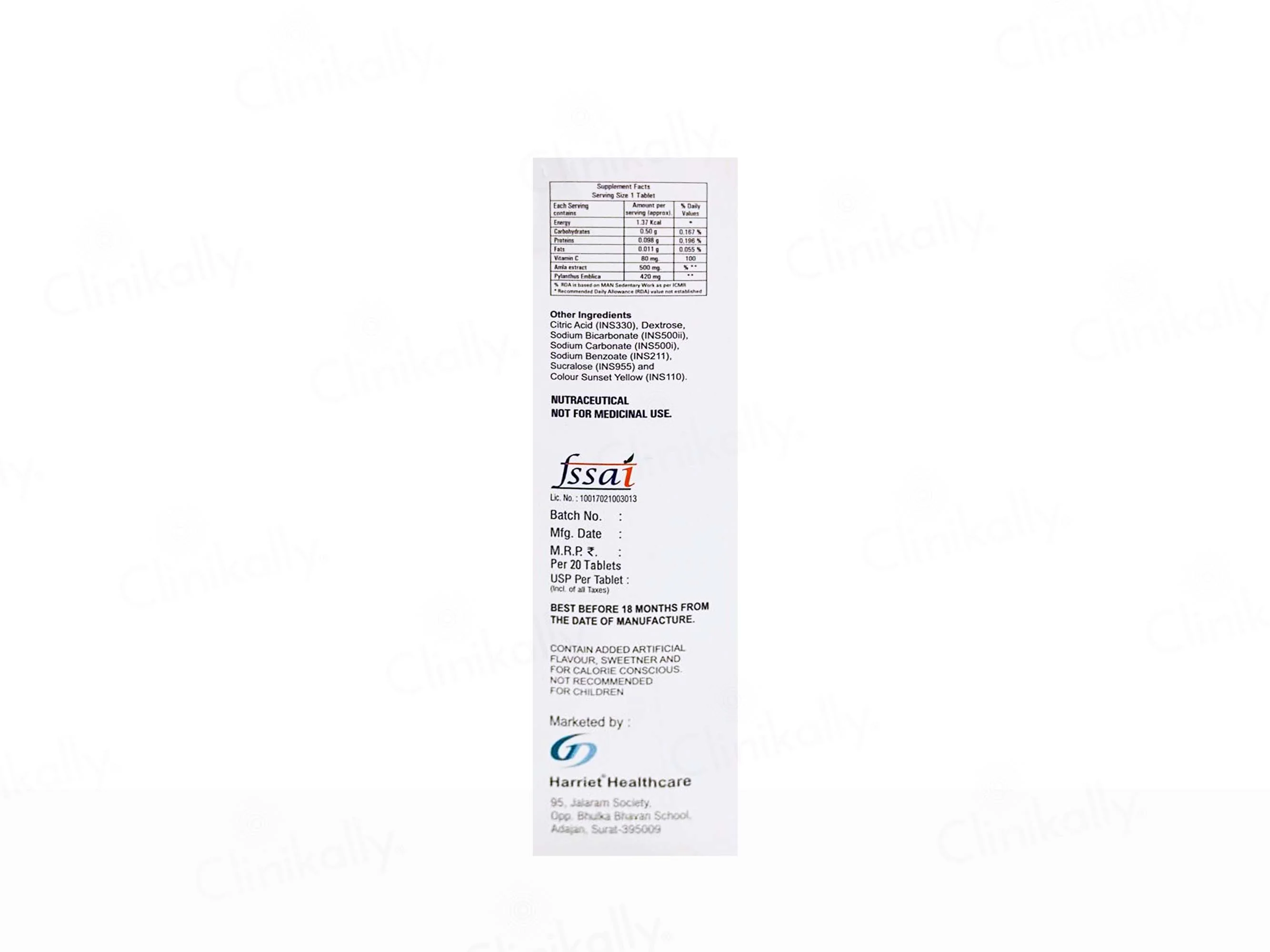 Harri-C Effervescent Tablet - Image 3