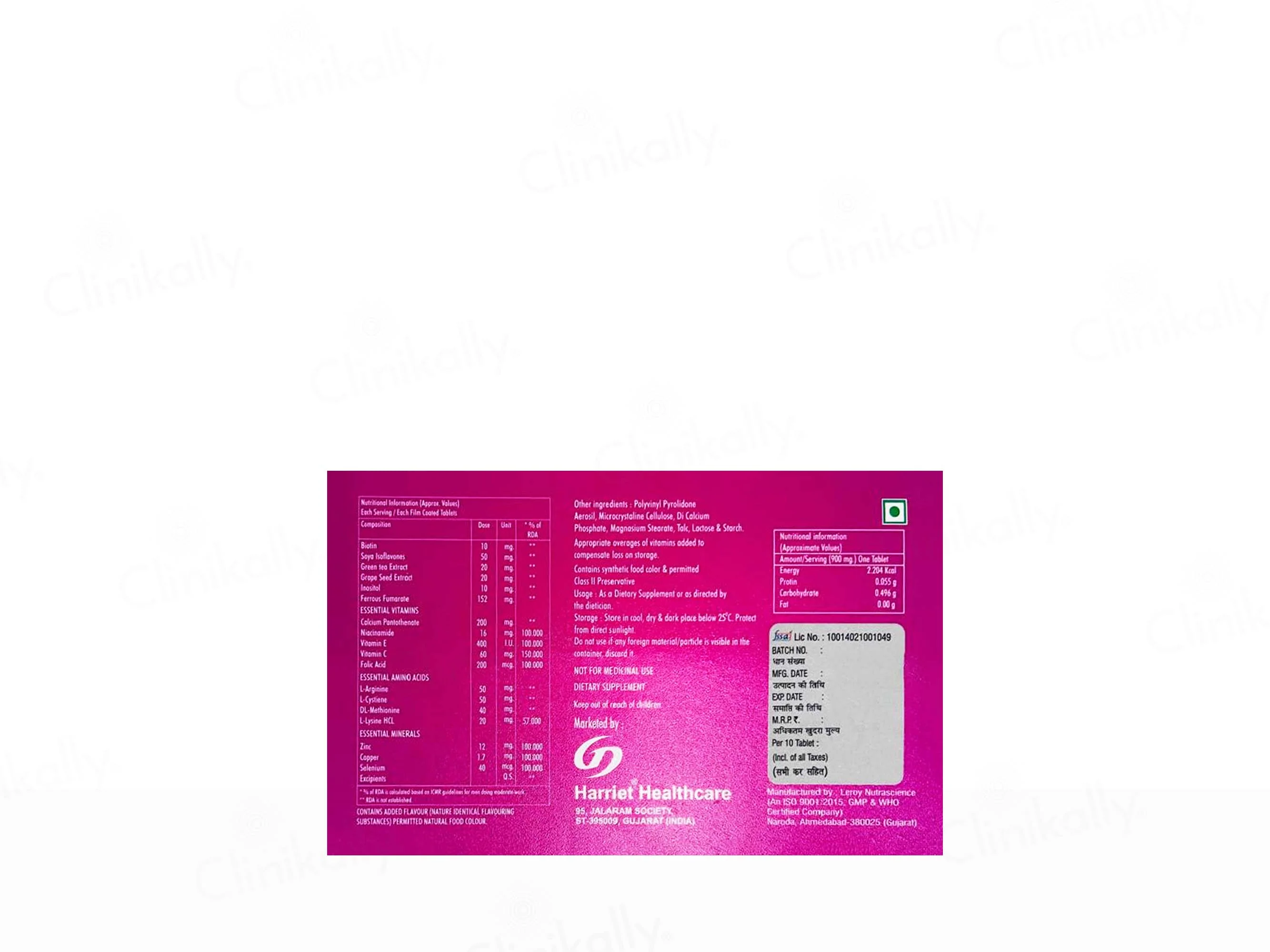 Harrivit Multivitamin & Multimineral Tablet - Image 2
